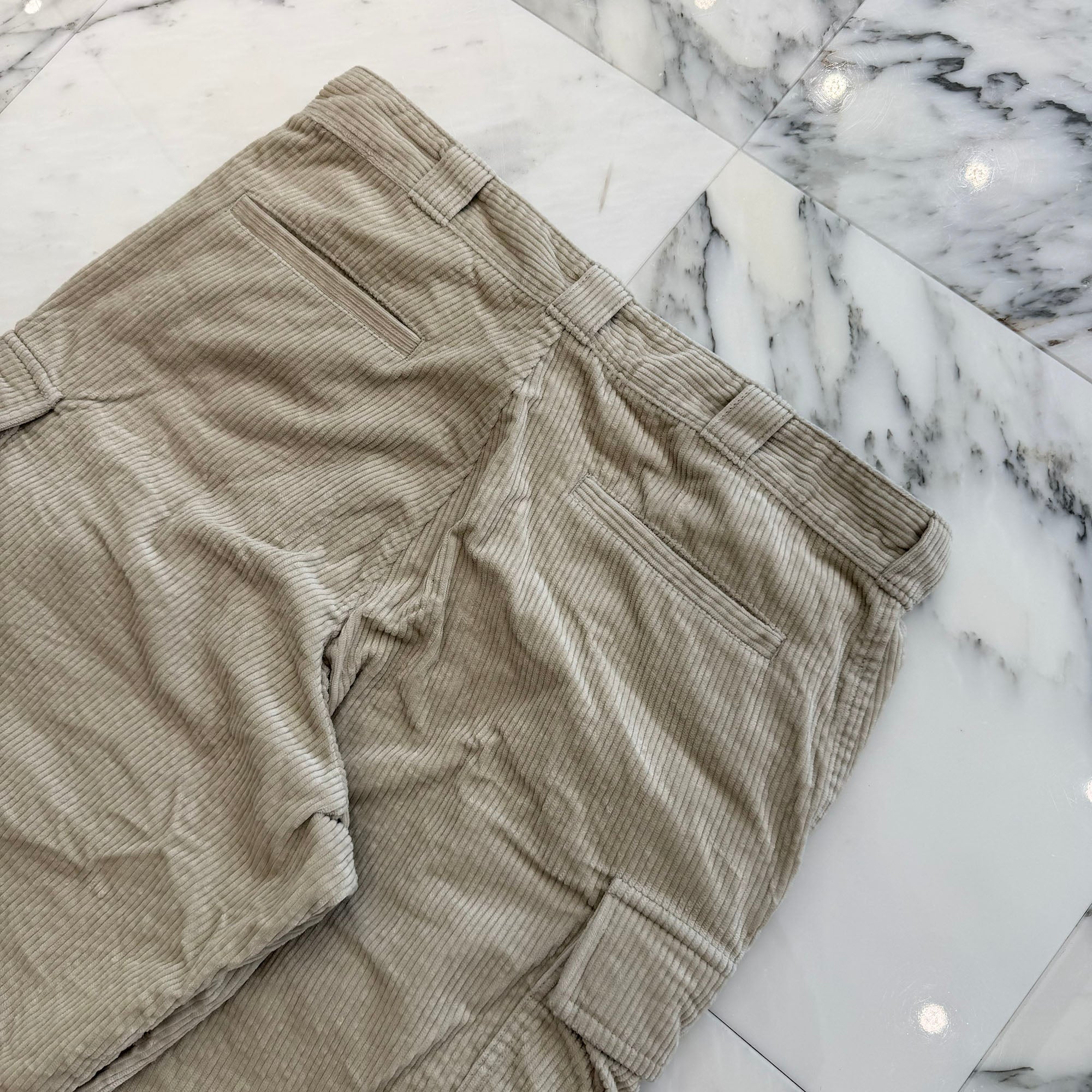 PRADA 2023AW Triangle Logo Plate Corduroy Cargo Pants SPH286 S222 1RL7 Size L プラダ トライアングルロゴプレート コーデュロイ カーゴパンツ サイズL