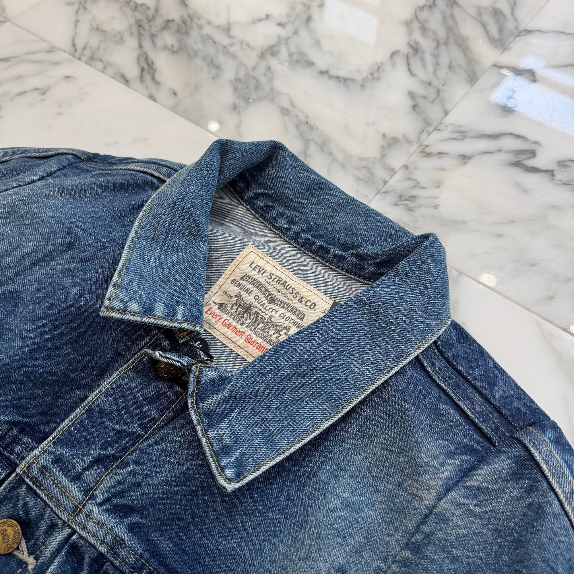 sacai × Levi's 2025SS Double Name Docking Denim Jacket 25-03708M Size XL サカイ×リーバイス ダブルネーム ドッキング デニムジャケット サイズXL