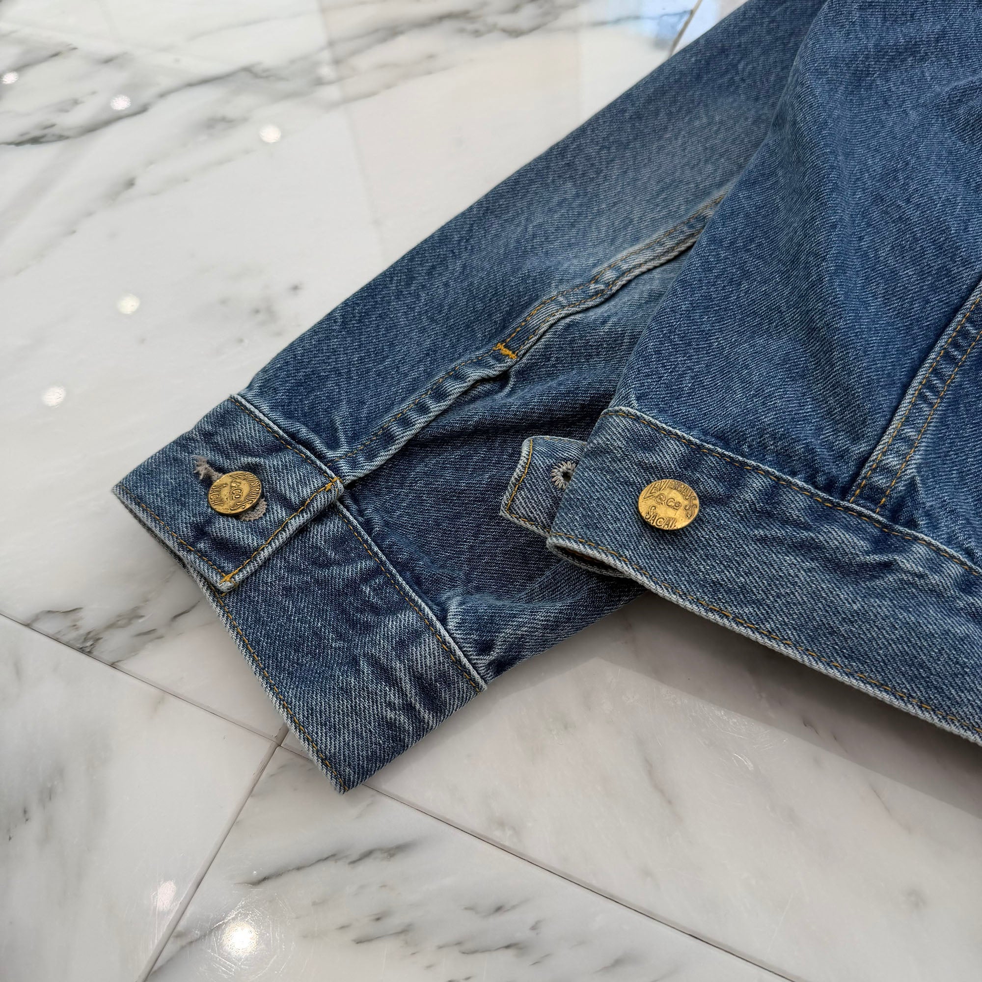 sacai × Levi's 2025SS Double Name Docking Denim Jacket 25-03708M Size XL サカイ×リーバイス ダブルネーム ドッキング デニムジャケット サイズXL
