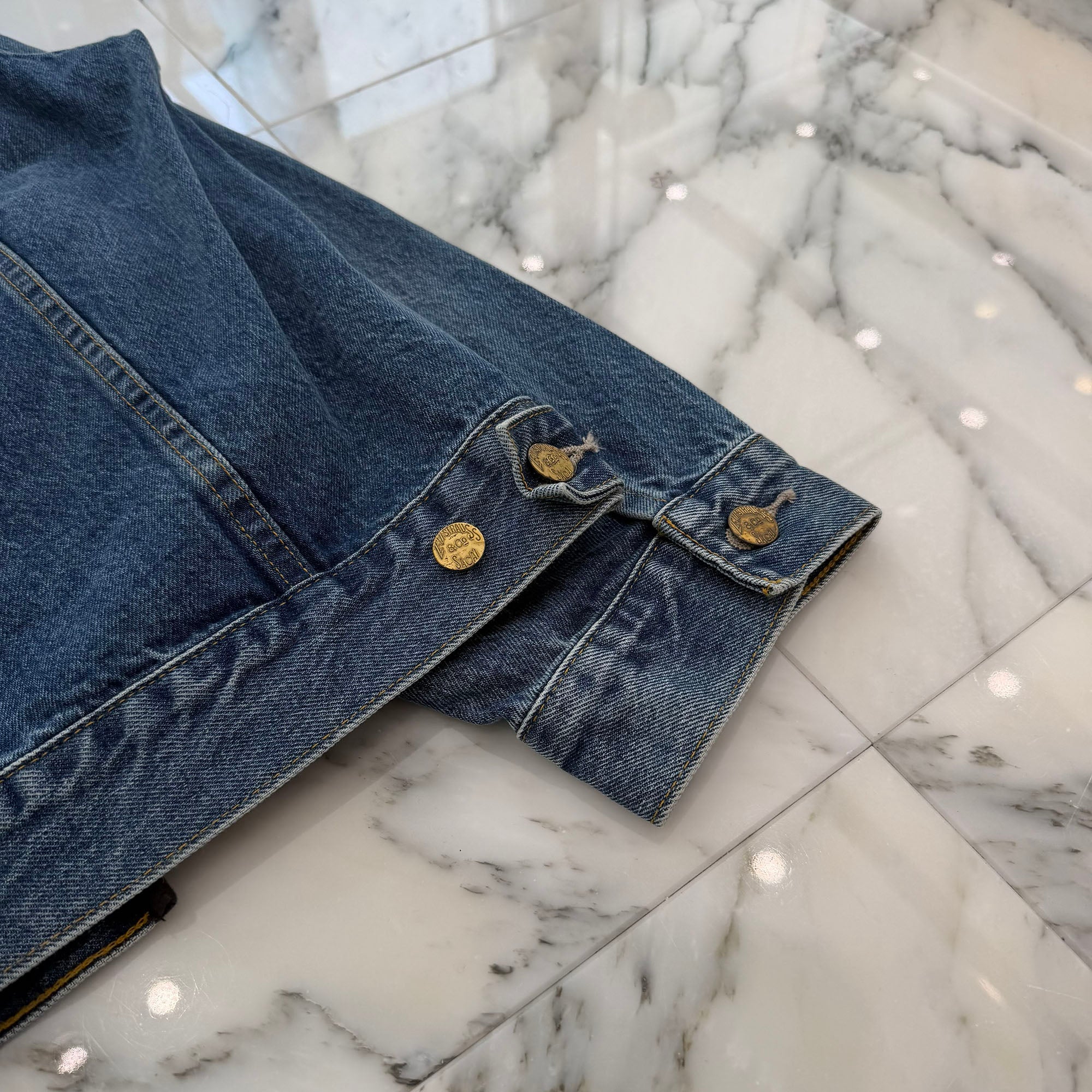 sacai × Levi's 2025SS Double Name Docking Denim Jacket 25-03708M Size XL サカイ×リーバイス ダブルネーム ドッキング デニムジャケット サイズXL