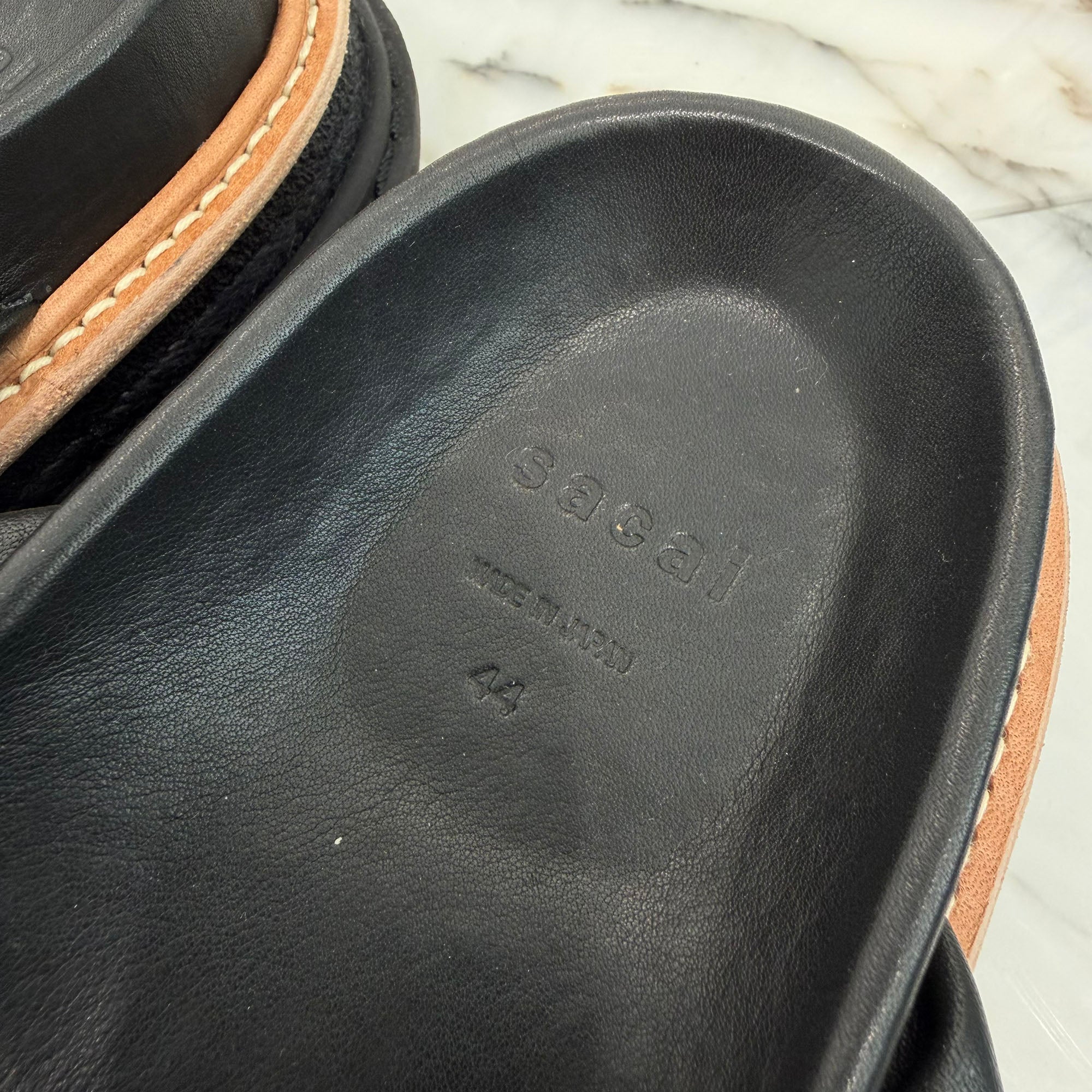 Sacai 2023SS Padded Leather Multiple Sole Sandals SCM-089 Size 44(約29cm) サカイ パデッドレザー マルチソールサンダル サイズ44(約29cm)