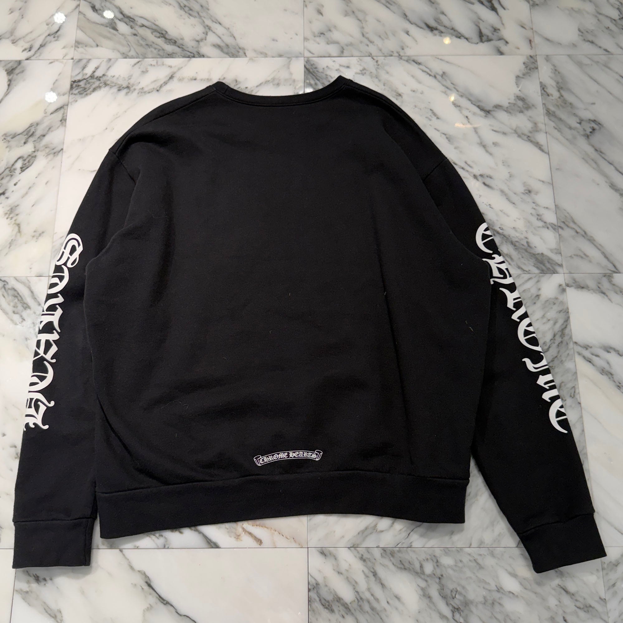 CHROME HEARTS Neck Logo Crewneck Sweatshirt Size L クロムハーツ ネックロゴクルーネックスウェットシャツ サイズL