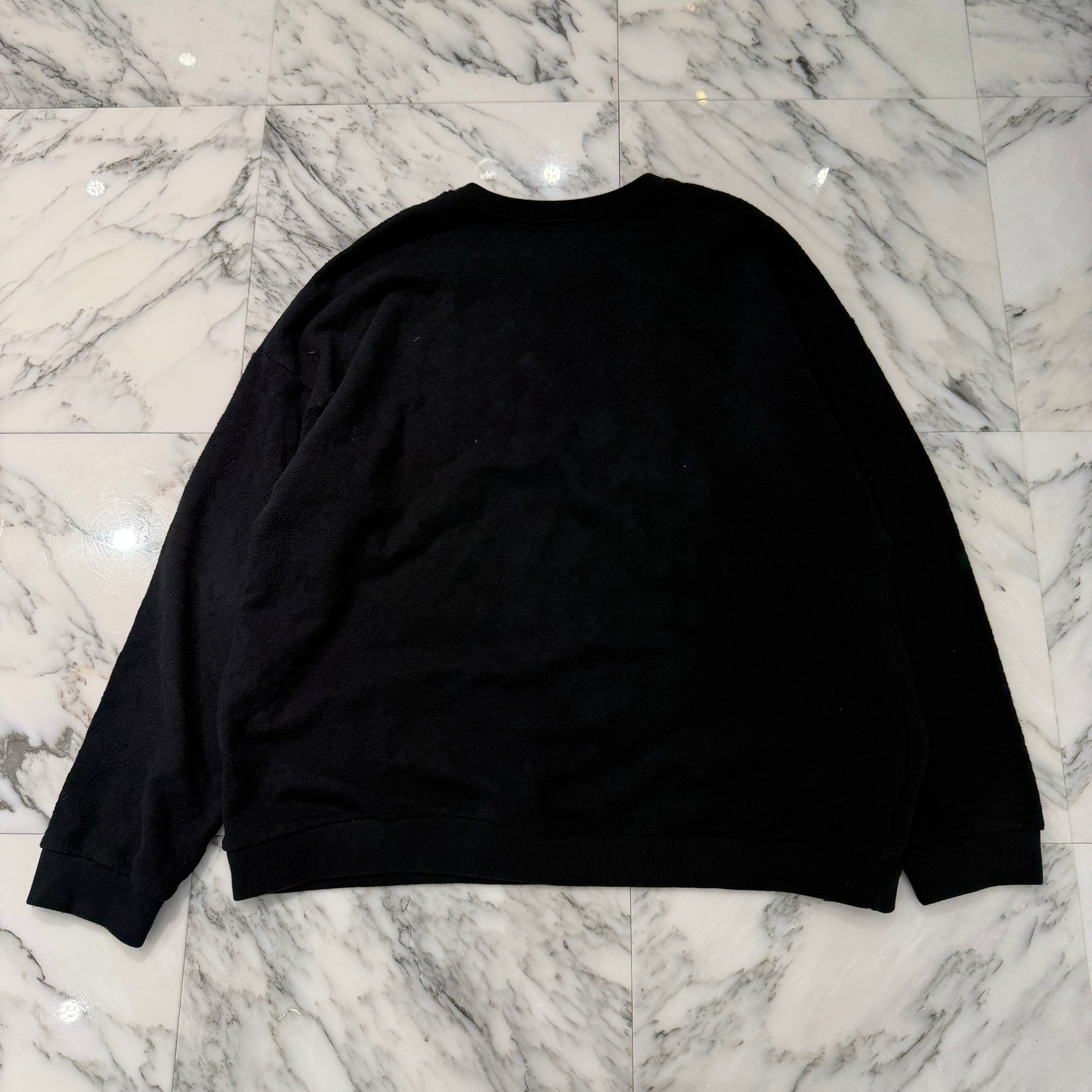 CHROME HEARTS Y NOT Vertical Logo Embroidery CH Plus Sweat Shirt Size XL クロムハーツ ワイノット ヴァーティカルロゴ刺繍 CHプラス総柄 スウェットシャツ Tシャツ サイズXL