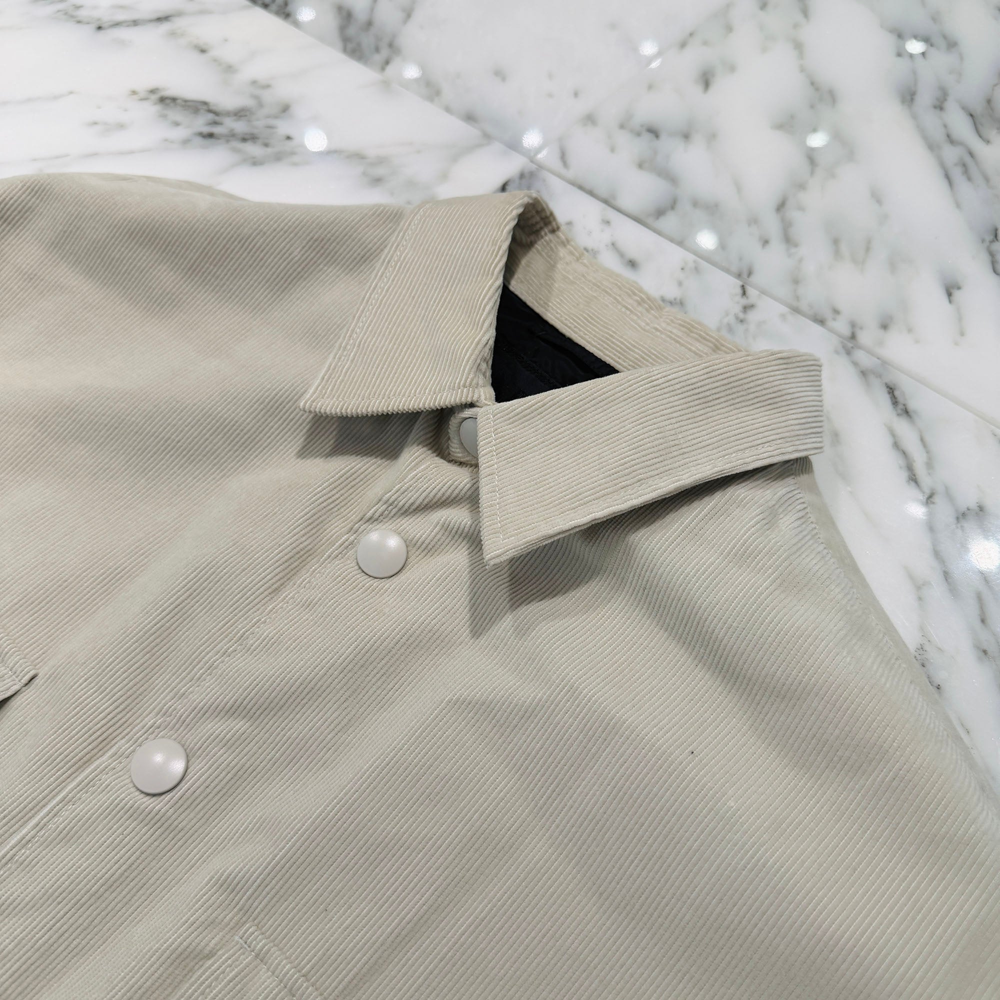 PRADA 2023AW Triangle Logo Pinweil Corduroy Shirt Jacket SC556 S221 1JHC Size S プラダ トライアングルロゴプレート ピンウェール コーデュロイ シャツ ジャケット サイズS