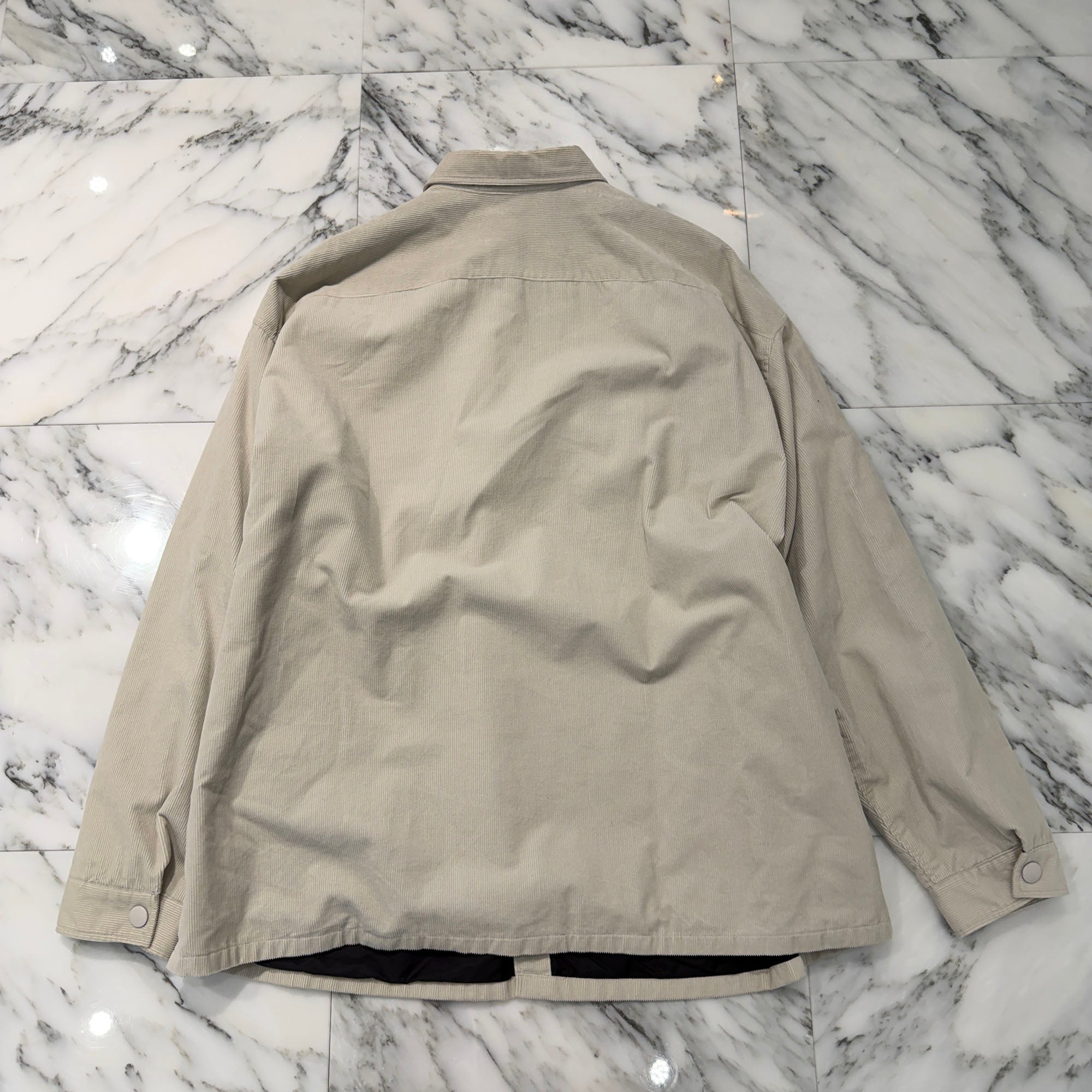 PRADA 2023AW Triangle Logo Pinweil Corduroy Shirt Jacket SC556 S221 1JHC Size S プラダ トライアングルロゴプレート ピンウェール コーデュロイ シャツ ジャケット サイズS