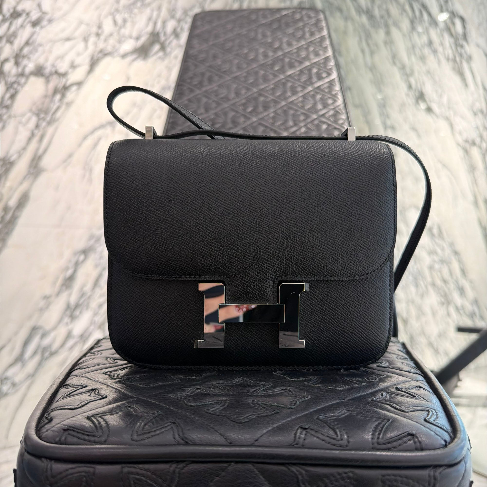 HERMES Constance III Mini 18 Bag "Noir" K刻印 エルメス コンスタンス コンスタンス 3 ミニ 18 バッグ "ノワール" K刻印