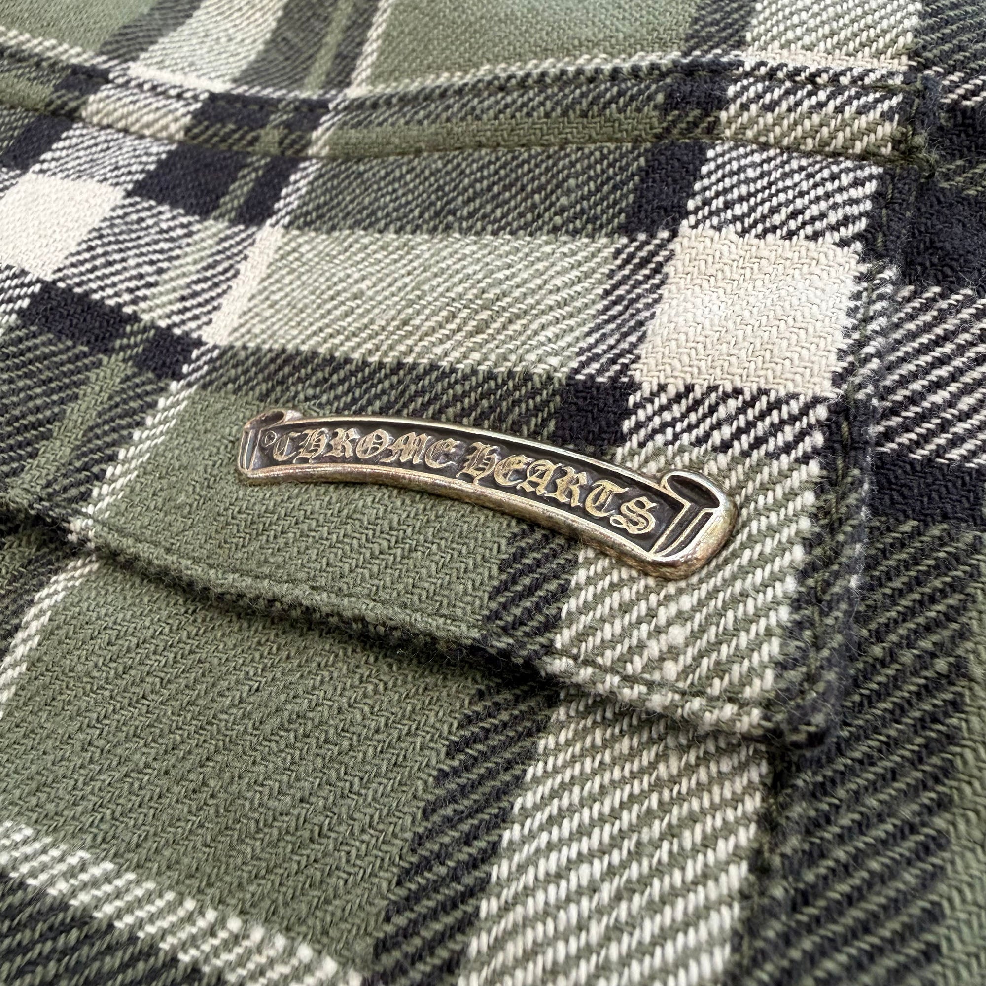 CHROME HEARTS Y NOT WORK DOG Flannel Check Shirt Jacket Size XL クロムハーツ ワイノット ワークドッグ フランネル チェック シャツジャケット サイズXL