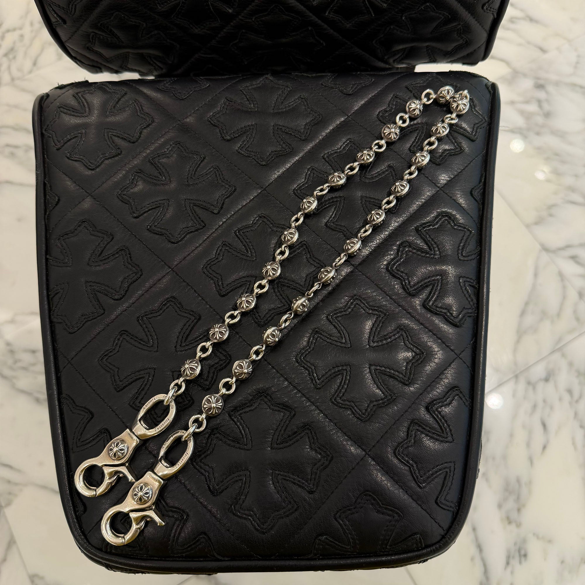 CHROME HEARTS 2CLIP Cross Ball Wallet Chain クロムハーツ 2クリップ クロスボール ウォレットチェーン