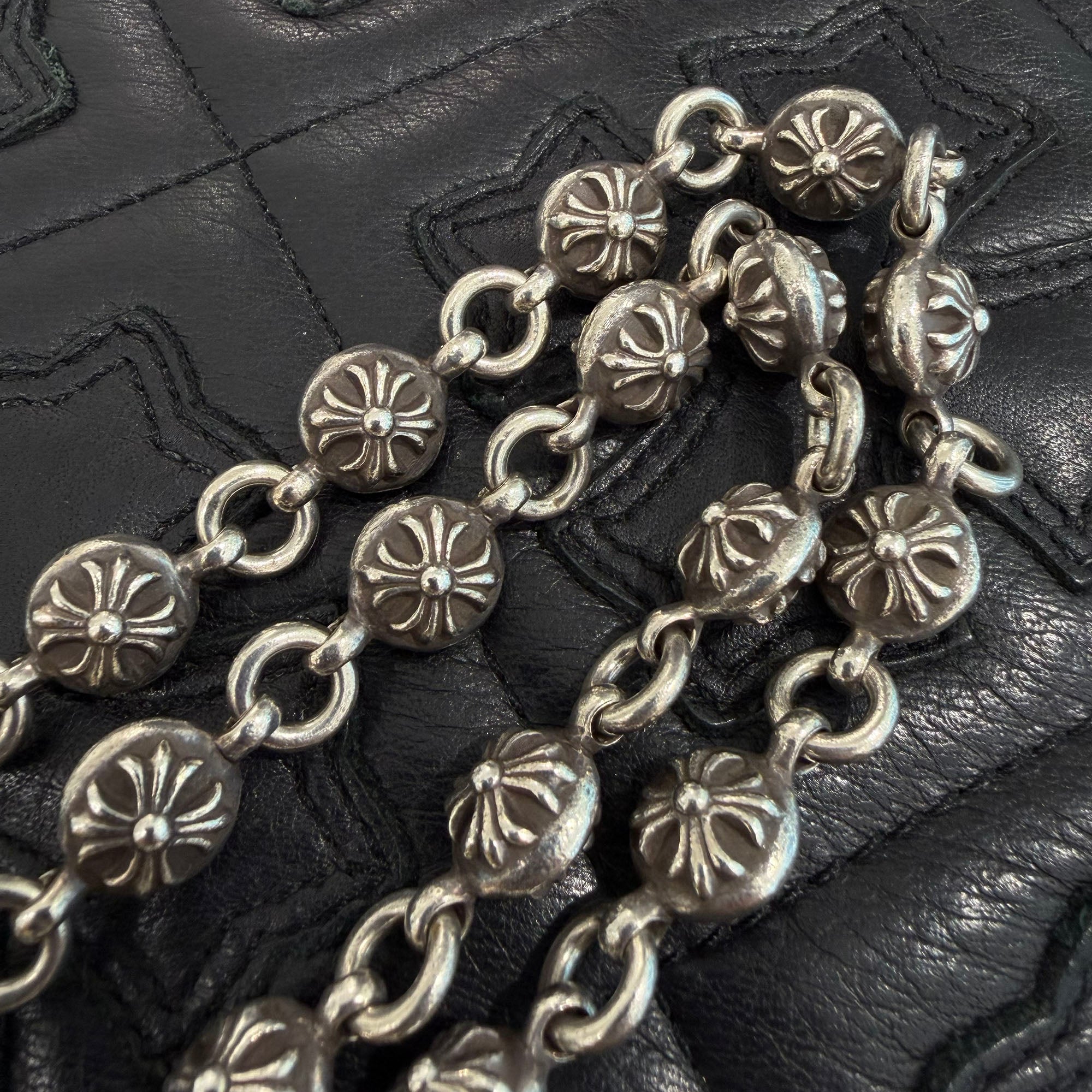 CHROME HEARTS 2CLIP Cross Ball Wallet Chain クロムハーツ 2クリップ クロスボール ウォレットチェーン