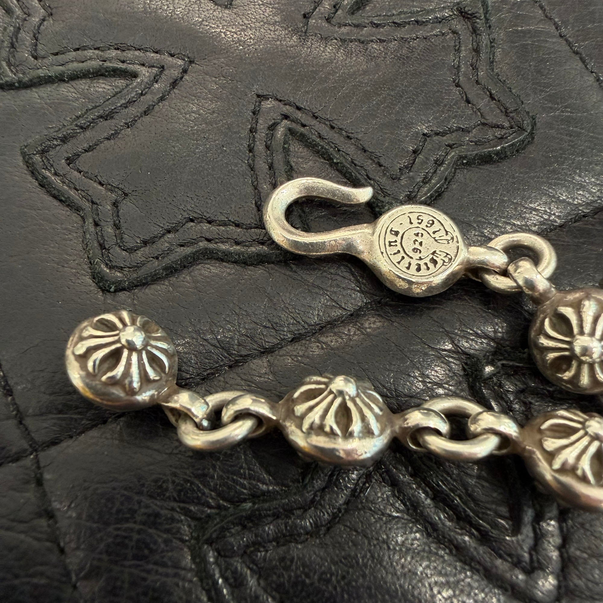 CHROME HEARTS CH Cross Pendant Small with Cross Ball Necklace クロムハーツ CHクロス ペンダント スモール ウィズ クロスボール ネックレス