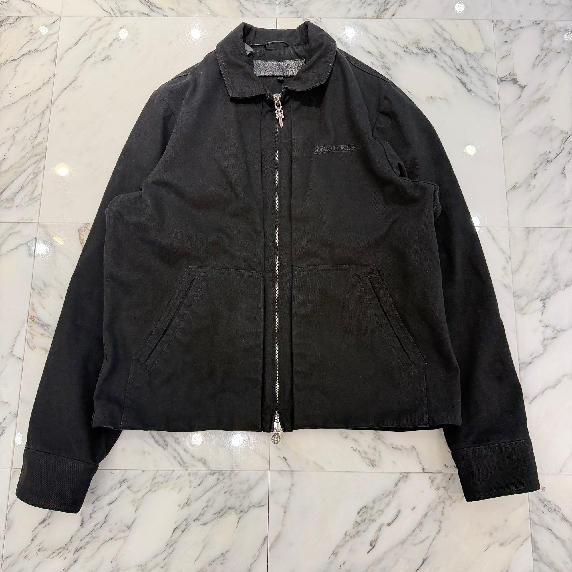 CHROME HEARTS Made In Hollywood CH Plus Eye Chart Denim Zip Up Jacket Size L クロムハーツ メイドインハリウッド CHプラス アイチャート デニムジップアップ ジャケット サイズL