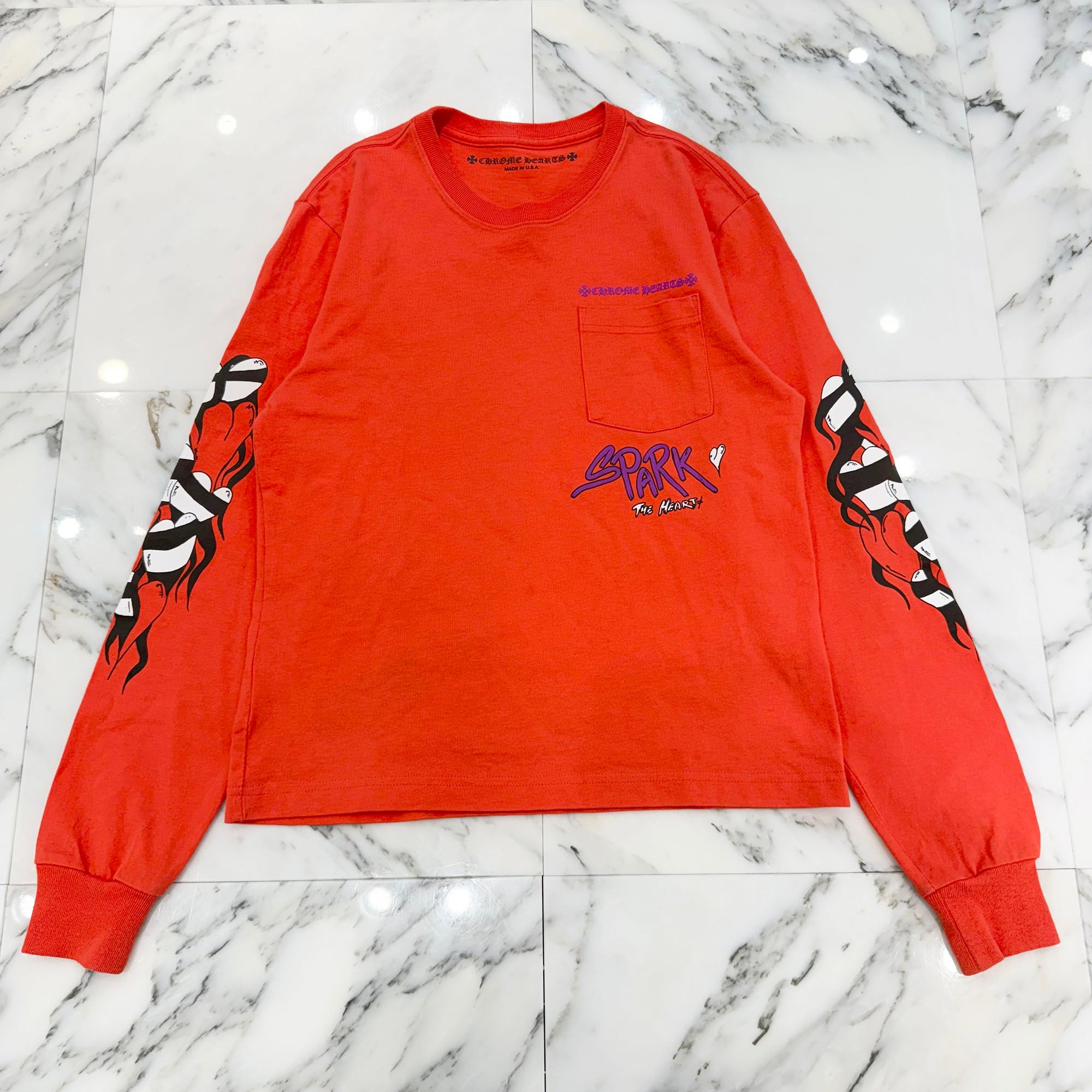 CHROME HEARTS × MATTY BOY 2023SS Sadistic Lipstick Long Sleeve Tee Size XS クロムハーツ × マッティボーイ サディスティックリップスティック ロングスリーブTシャツ サイズXS
