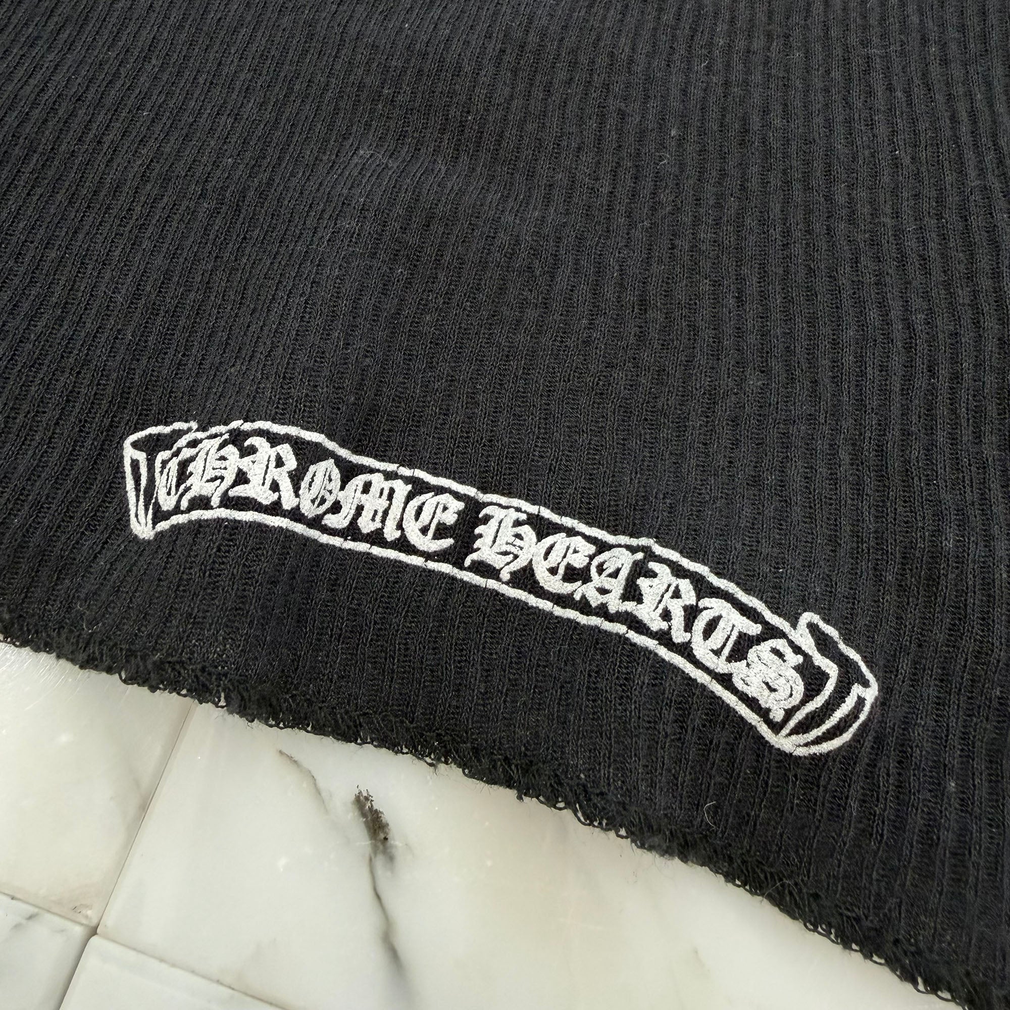 CHROME HEARTS Hairy Cross Rib Tank Top Size M クロムハーツ ヘイリークロス リブ タンクトップ サイズM