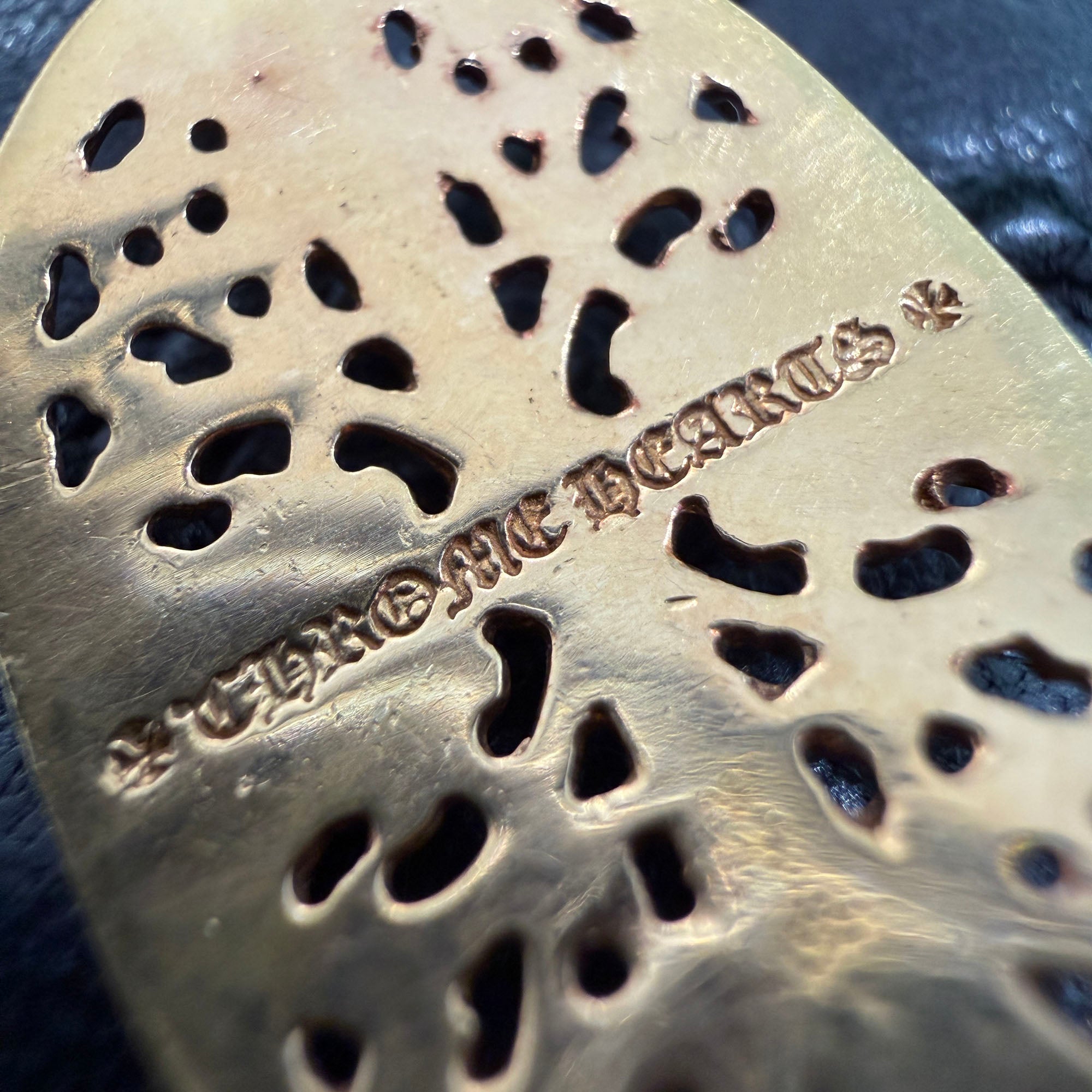 CHROME HEARTS 22K Classic Oval Cross Pendent Top Pave Diamond クロムハーツ 22K クラシック オーバルクロス ペンダントトップ パヴェダイヤモンド