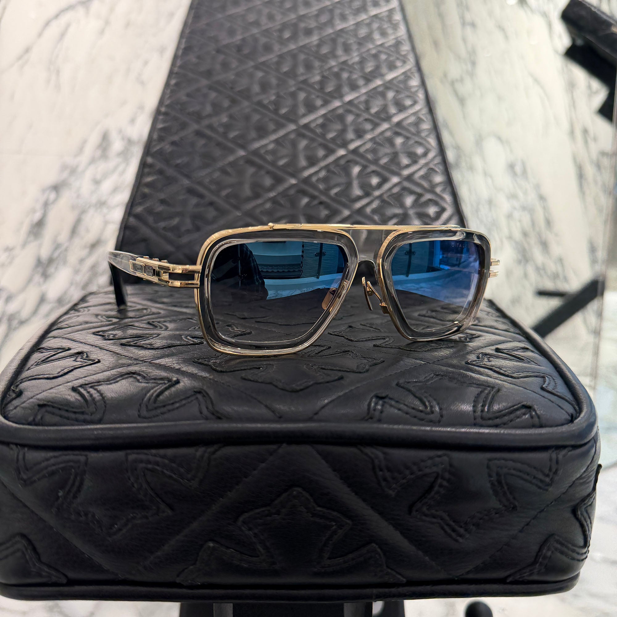 DITA LXN-EVO Aviator Sunglasses DTS403-A02//GREY GLD ディータ LXN-EVO アビエイター・サングラス