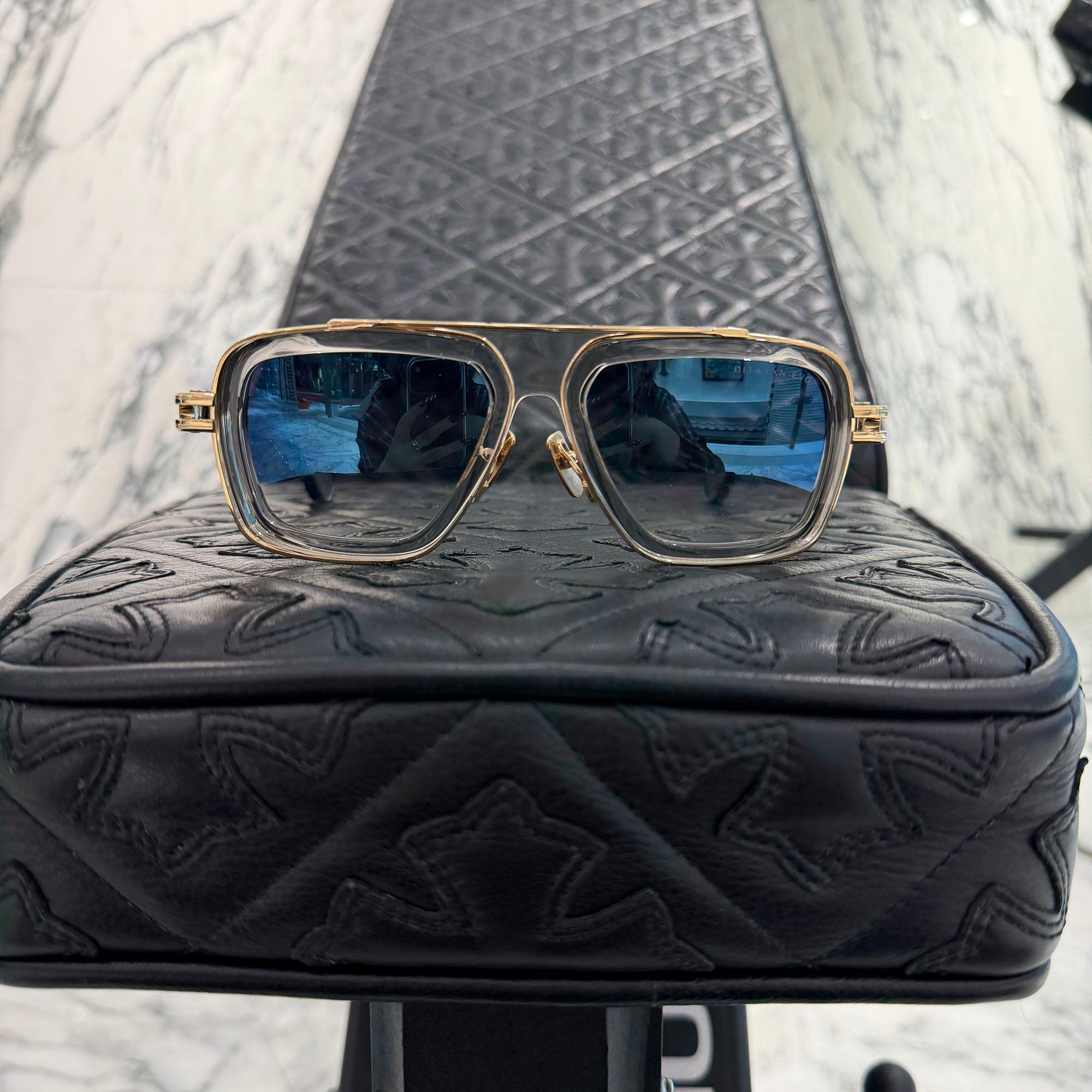 DITA LXN-EVO Aviator Sunglasses DTS403-A02//GREY GLD ディータ LXN-EVO アビエイター・サングラス