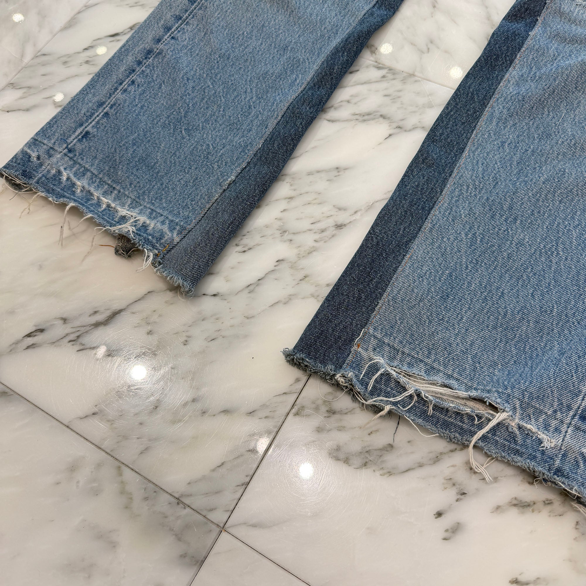 CHROME HEARTS × GALLERY DEPT. Levi's Body VNTG Leather Cross Patch Jeans Size 29 クロムハーツ × ギャラリーデプト リーバイスボディ ヴィンテージ レザークロスパッチ ジーンズ サイズ29