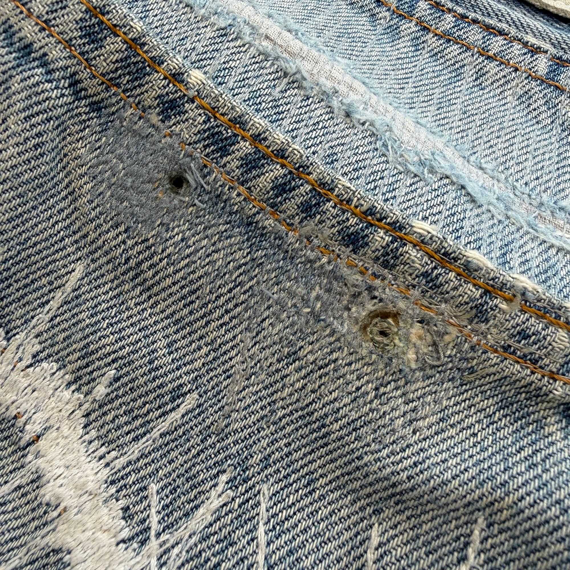 CHROME HEARTS × GALLERY DEPT. Levi's Body VNTG Leather Cross Patch Jeans Size 29 クロムハーツ × ギャラリーデプト リーバイスボディ ヴィンテージ レザークロスパッチ ジーンズ サイズ29