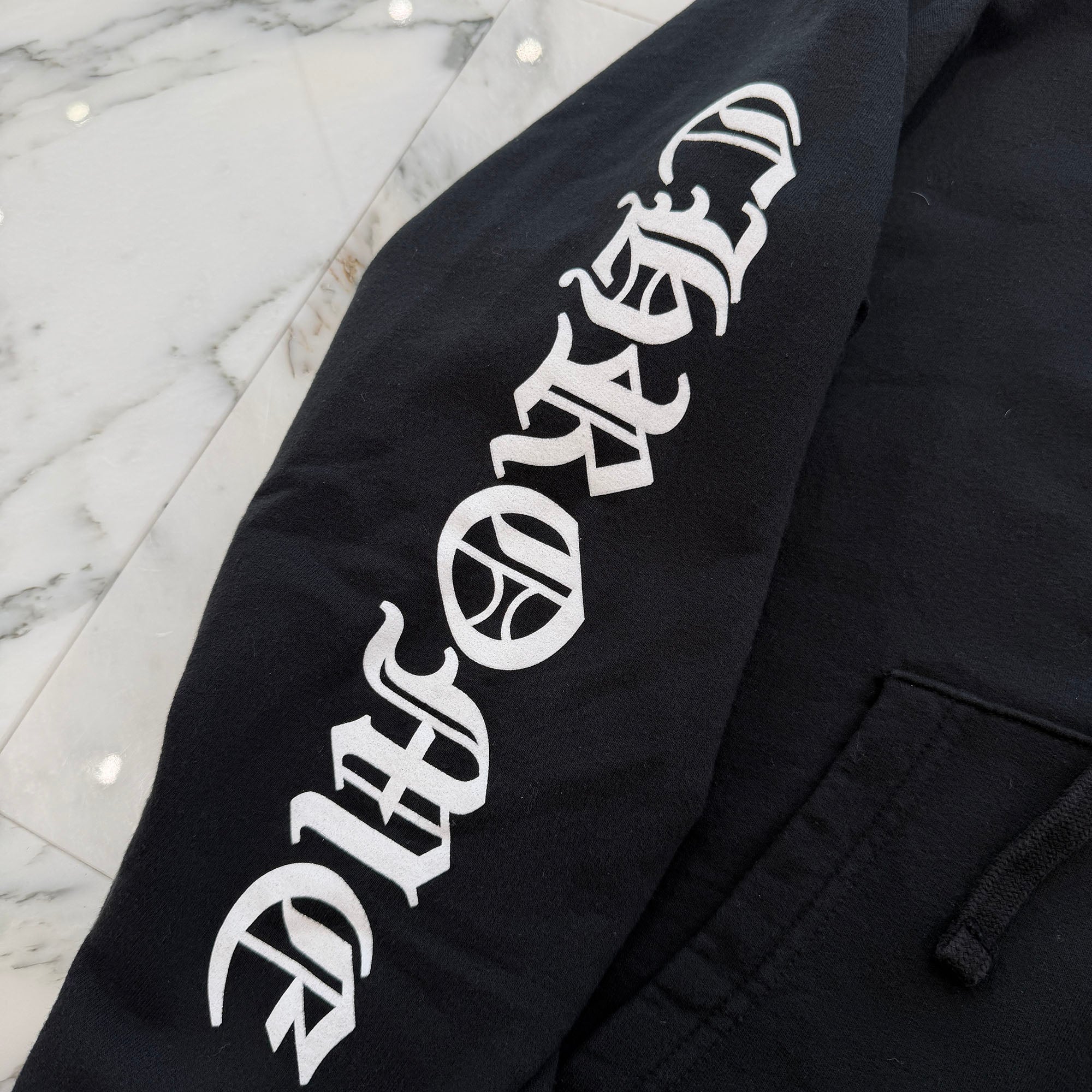 CHROME HEARTS Vertical Logo Thermal Zip Up Hoodie Size XL クロムハーツ ヴァーティカル ロゴ サーマル ジップアップフーディー サイズXL