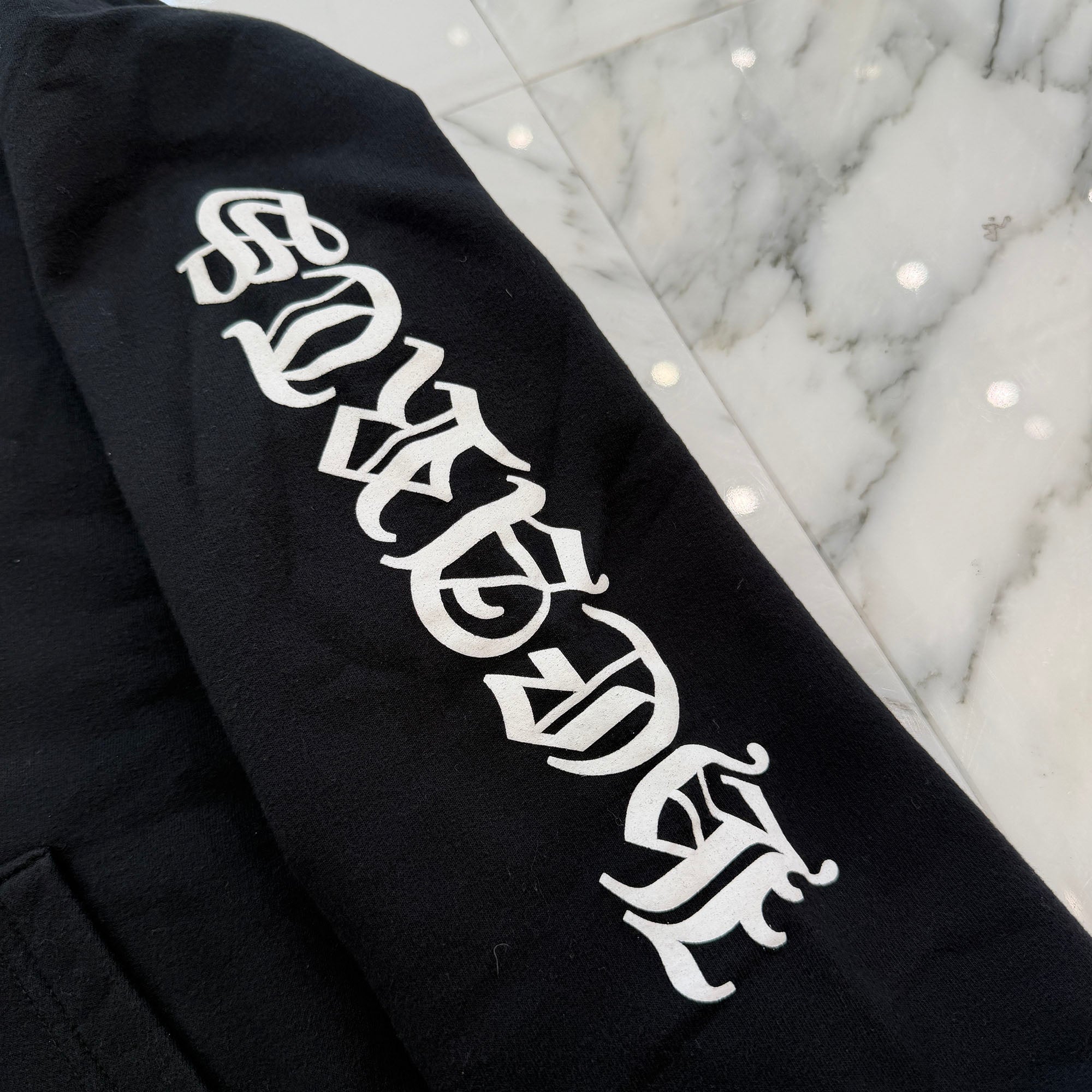 CHROME HEARTS Vertical Logo Thermal Zip Up Hoodie Size XL クロムハーツ ヴァーティカル ロゴ サーマル ジップアップフーディー サイズXL