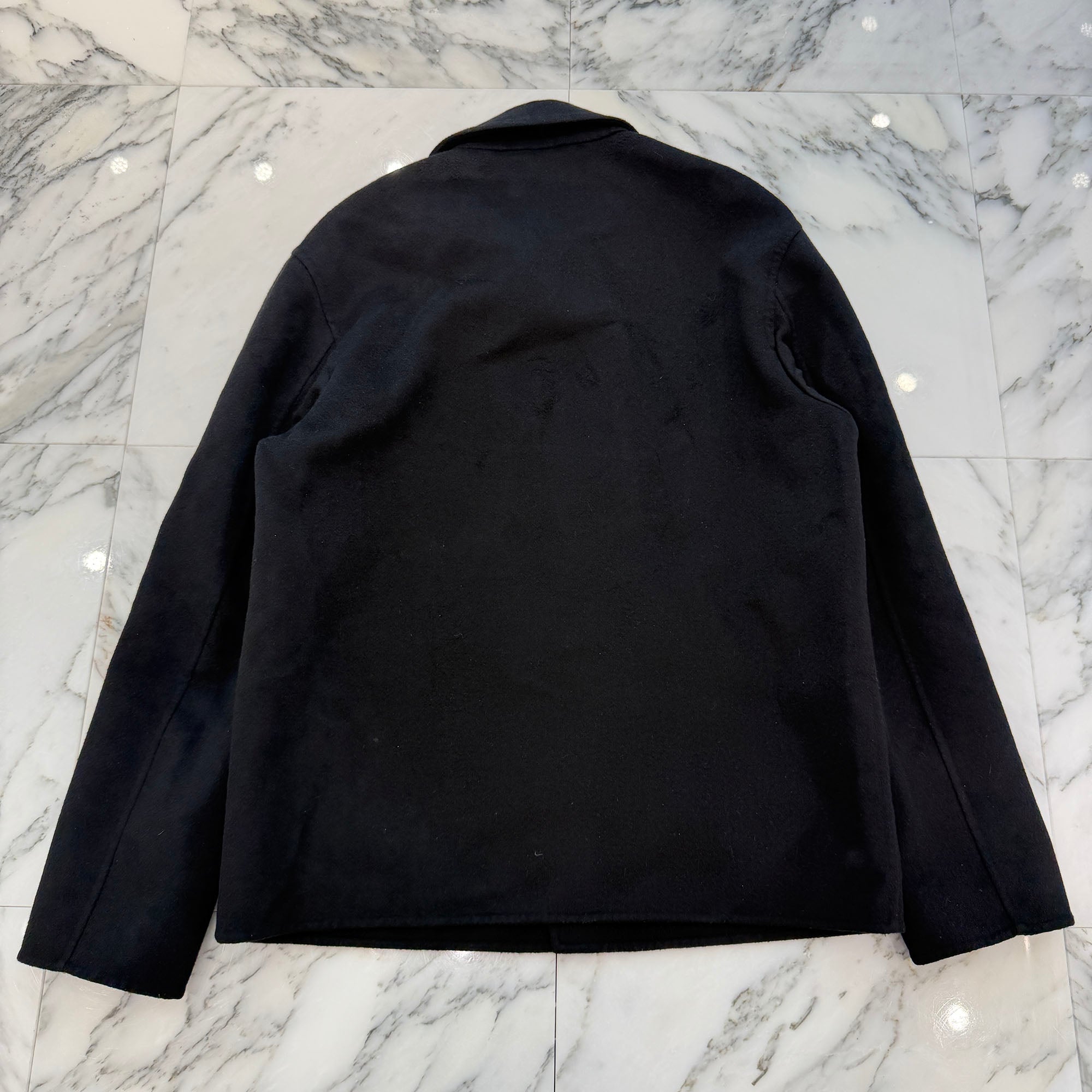 LOEWE Leather Pocket Anagram Work Wear Wool Jacket H526Y03WBE Size 48 ロエベ レザーポケット アナグラム ワークウェア ウールジャケット サイズ48