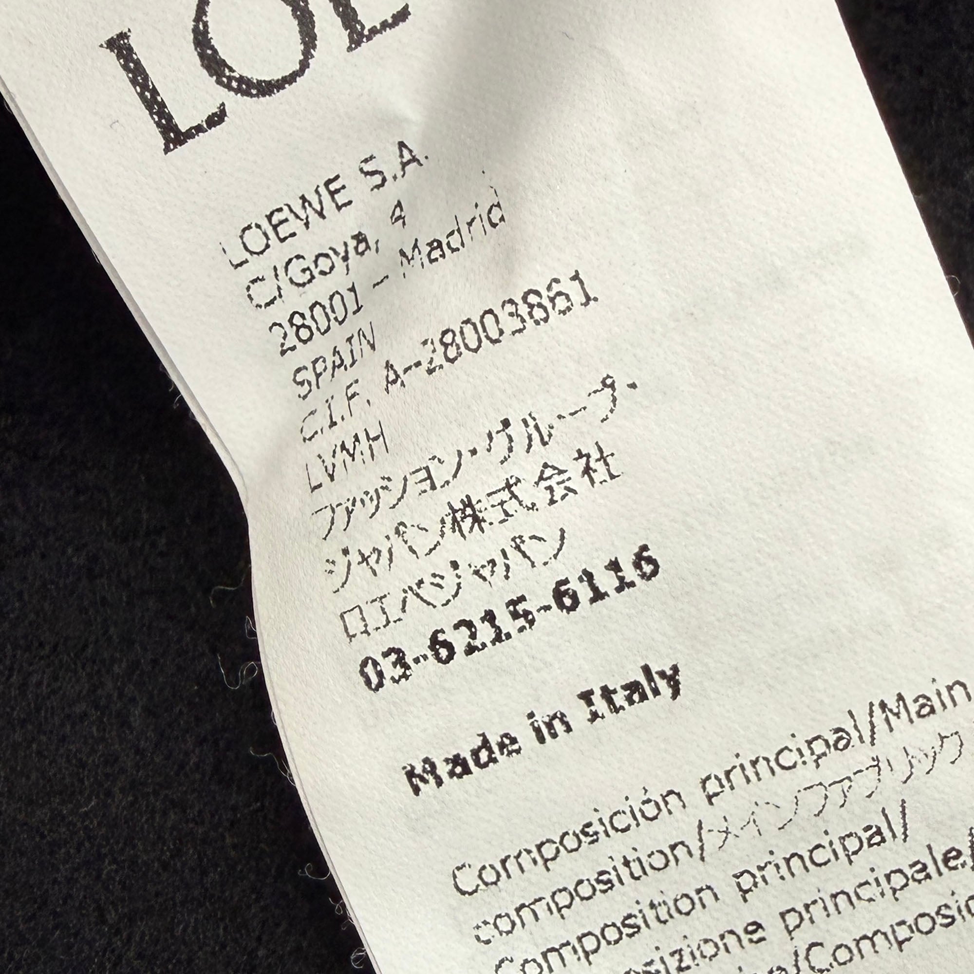 LOEWE Leather Pocket Anagram Work Wear Wool Jacket H526Y03WBE Size 48 ロエベ レザーポケット アナグラム ワークウェア ウールジャケット サイズ48