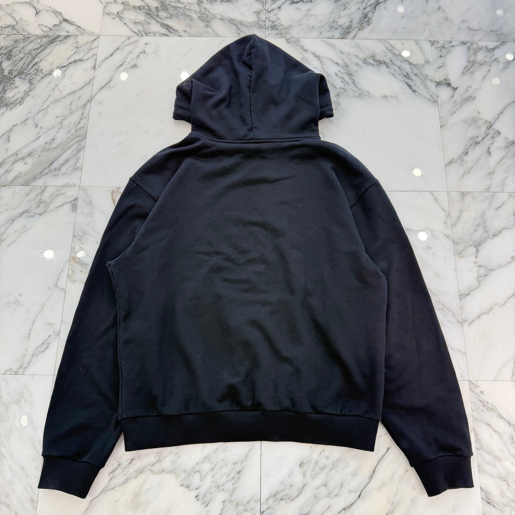 CELINE 2021SS Logo Print Cotton Fleece Loose Hoodie 2Y321670Q Size M セリーヌ ロゴプリント コットンフリース ルーズ フーディ サイズM