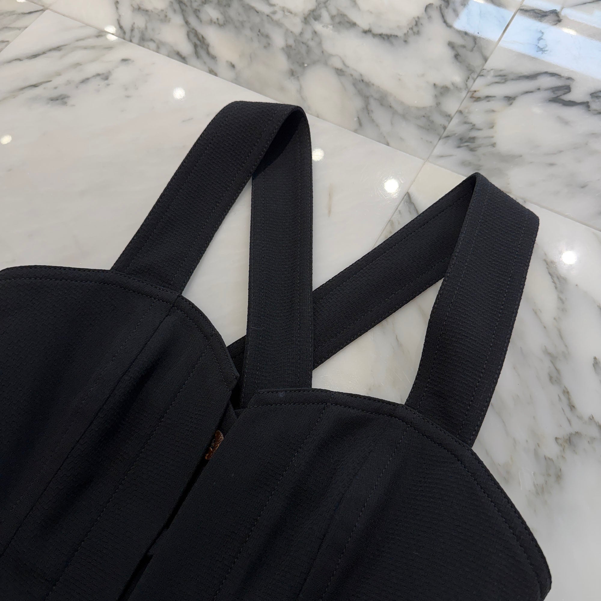 LOUIS VUITTON 2024SS Zigzag Body Dress FQRO52 サイズ38 ルイヴィトン ジグザグボディ ドレス サイズ38