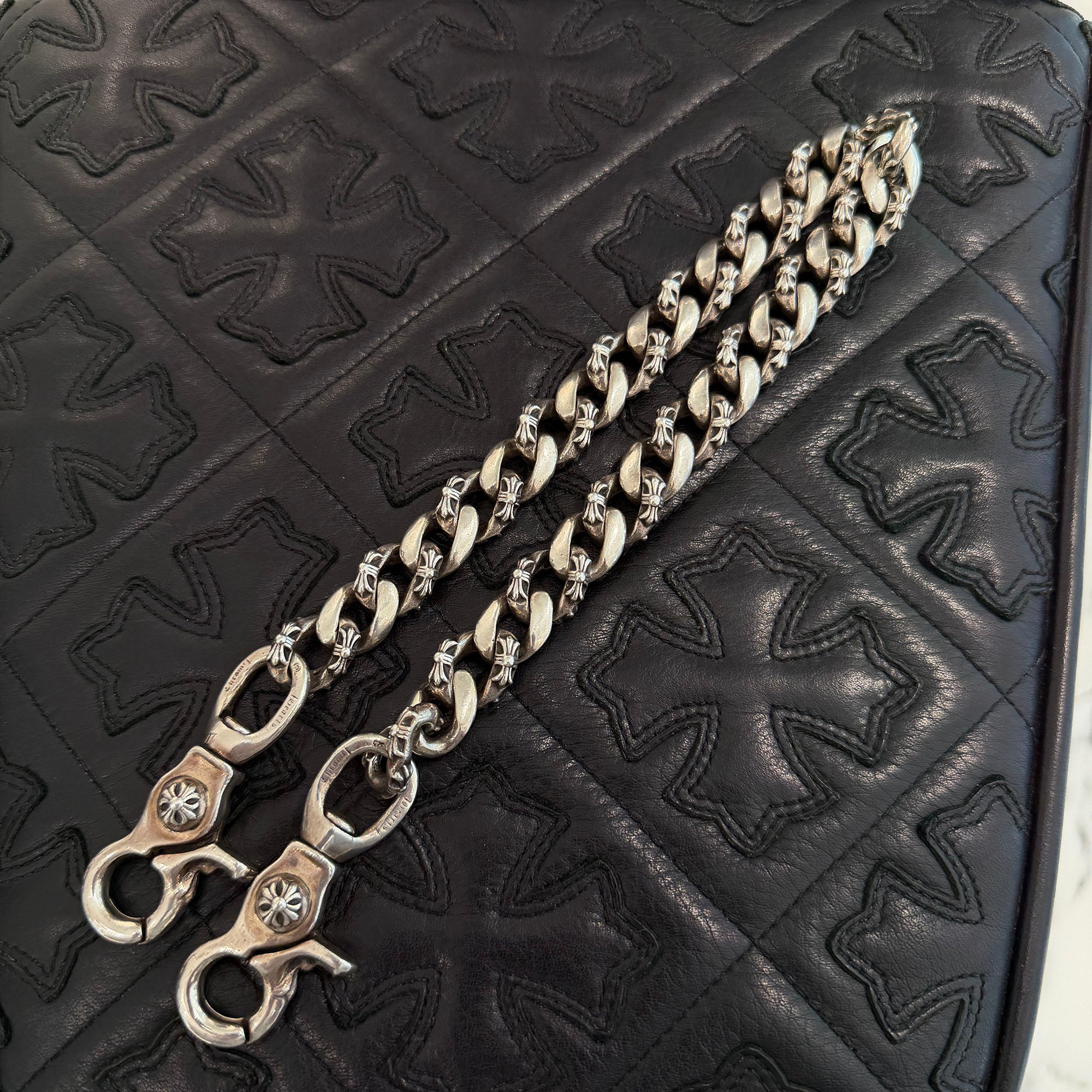 CHROME HEARTS 2 Clip Fancy Cross Wallet Chain クロムハーツ 2クリップファンシークロス ウォレットチェーン