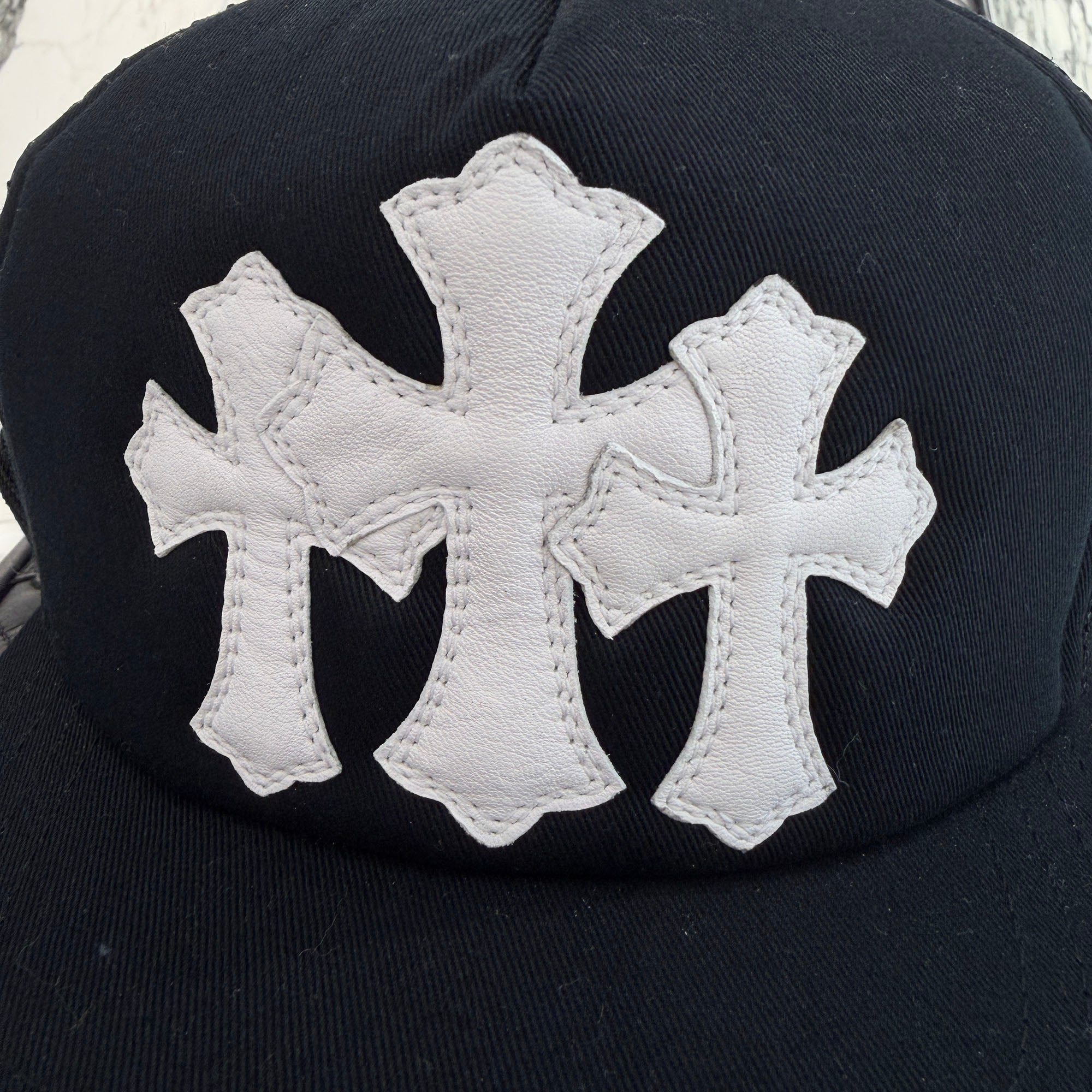 帽子 CHROMEHEARTS TripleCrossPatch Cap CHROME HEARTS Triple Cross Patch Trucker Cap ONE SIZE (51-61