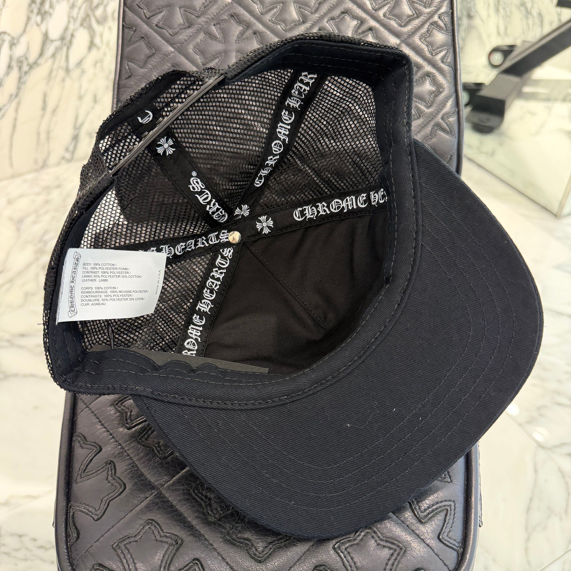 クロムハーツ　キャップ　美品 Chrome Hearts クロムハーツ Horseshoe Cap クロス キャップ (CHROME