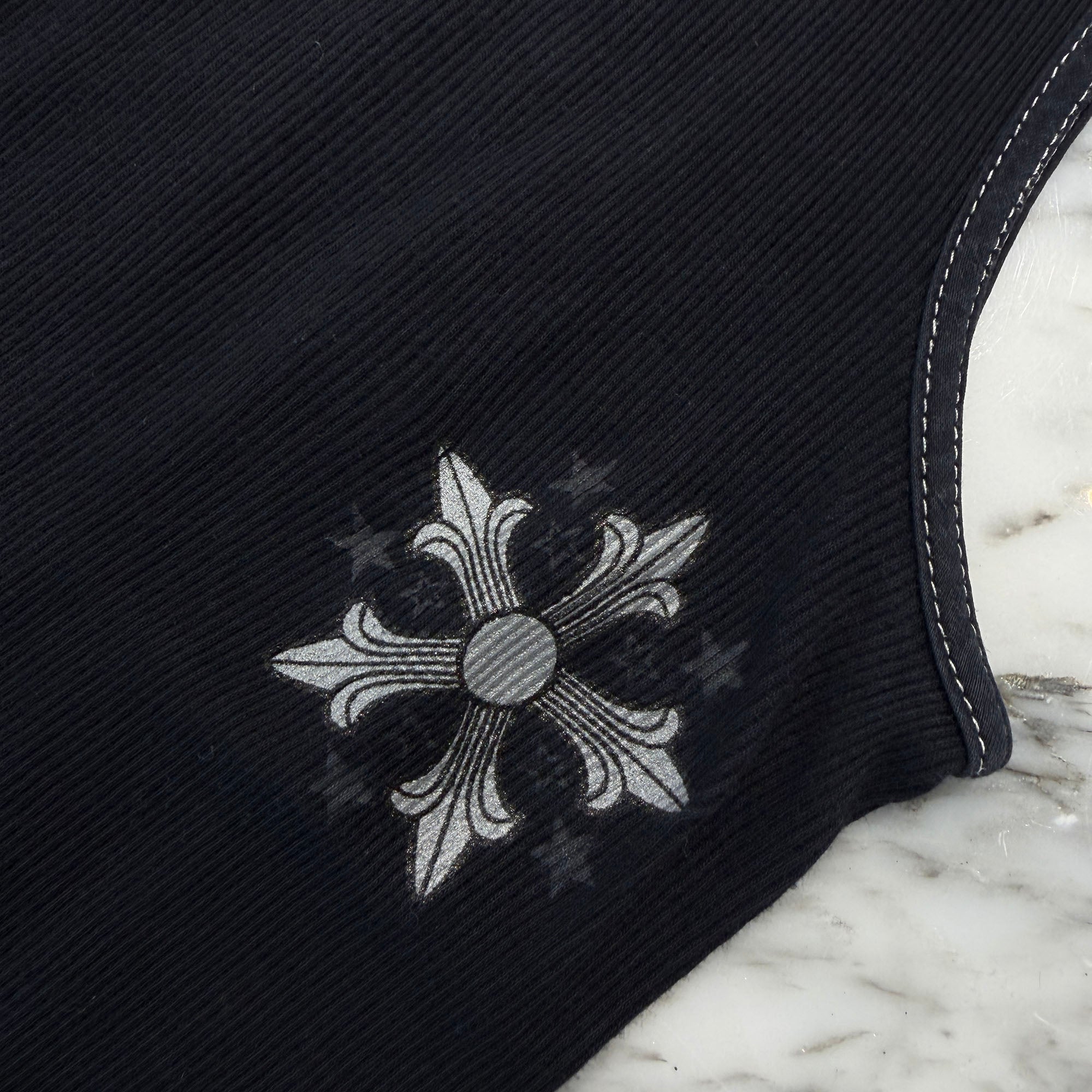 CHROME HEARTS OLD Star CH Cross Print Tank Top Size M クロムハーツ オールド スター CH クロス プリント タンクトップ サイズM