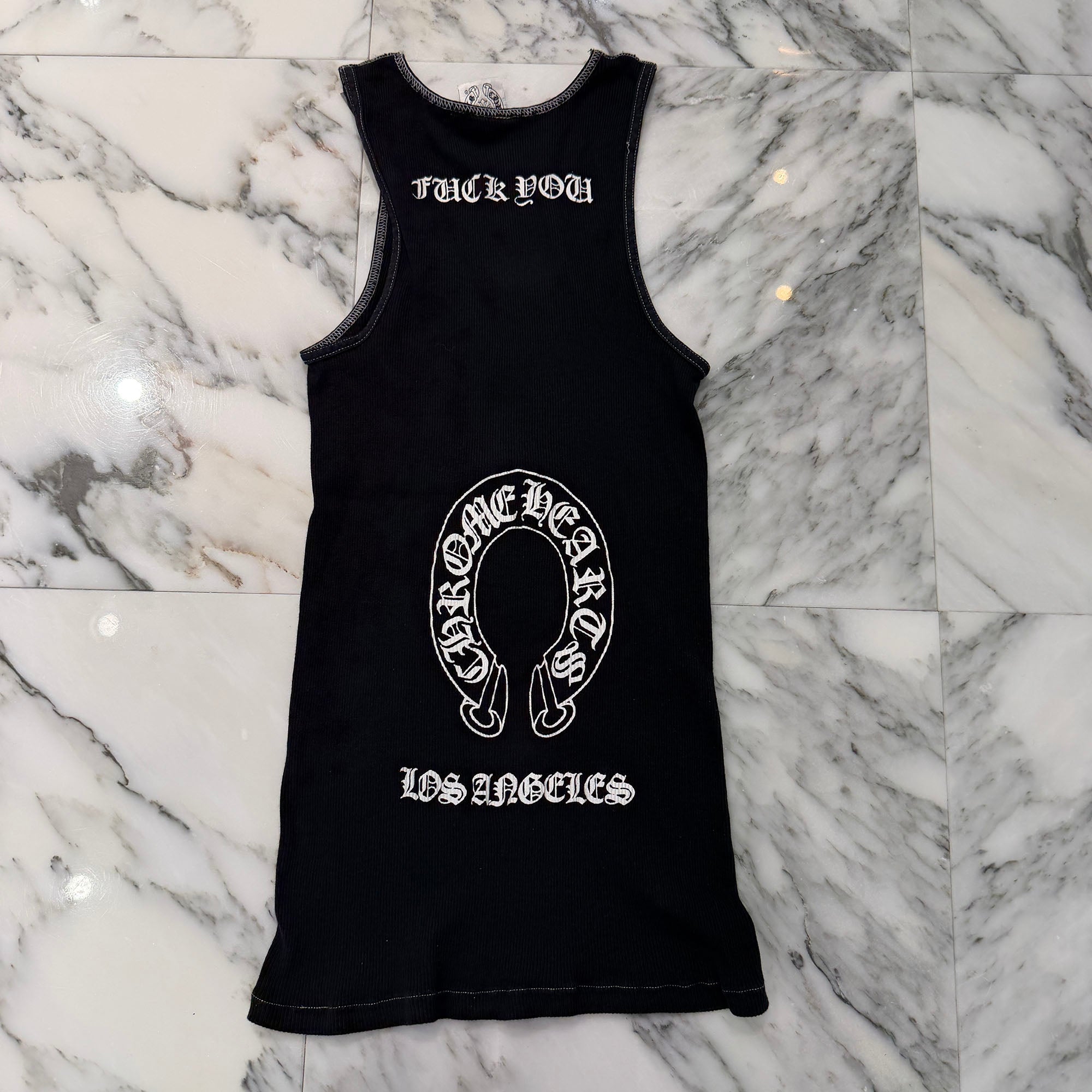CHROME HEARTS OLD Los Angeles Limited Horseshoe Print Tank Top Size S クロムハーツ オールド ロサンジェルス限定 ホースシュー プリント タンクトップ サイズS