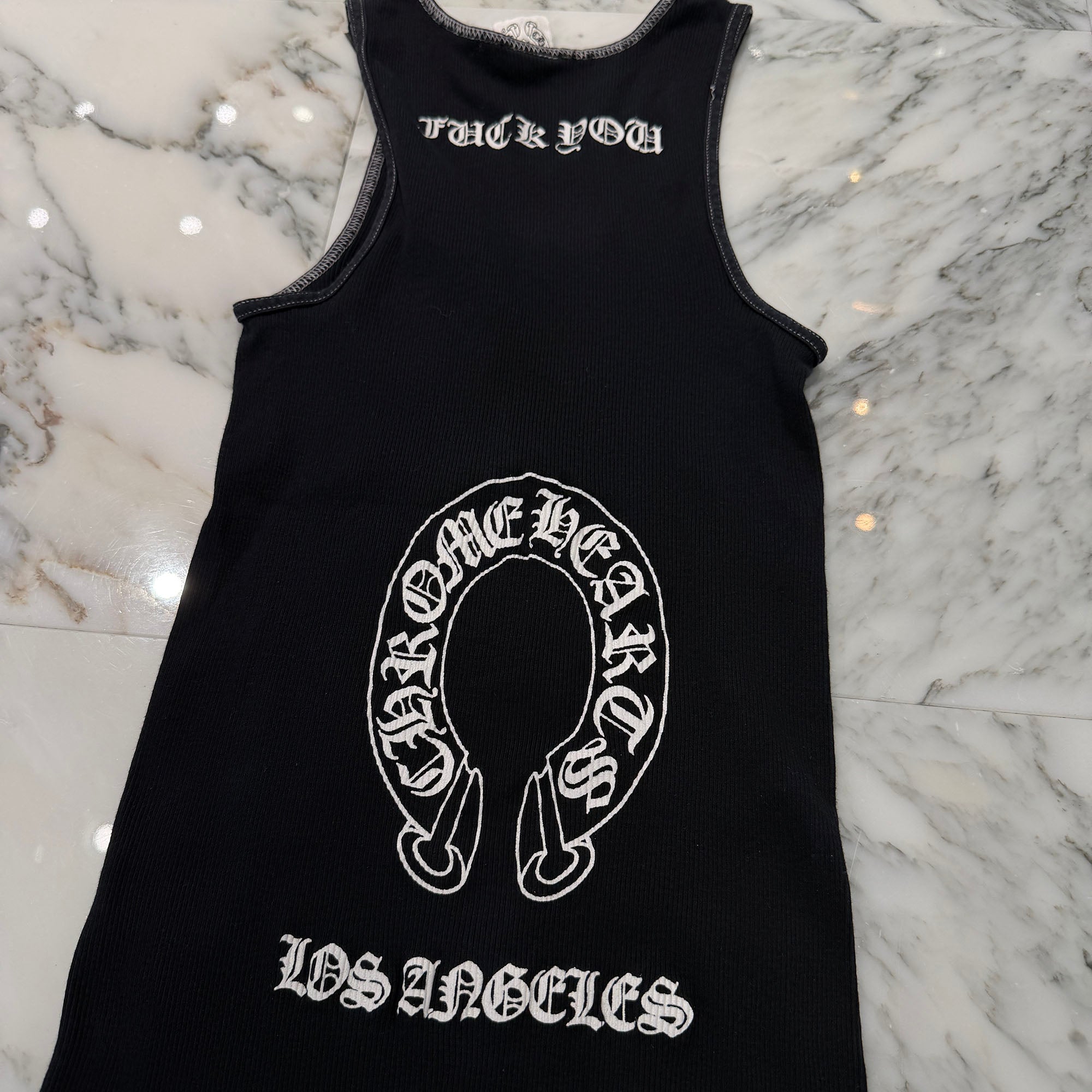 CHROME HEARTS OLD Los Angeles Limited Horseshoe Print Tank Top Size S クロムハーツ オールド ロサンジェルス限定 ホースシュー プリント タンクトップ サイズS
