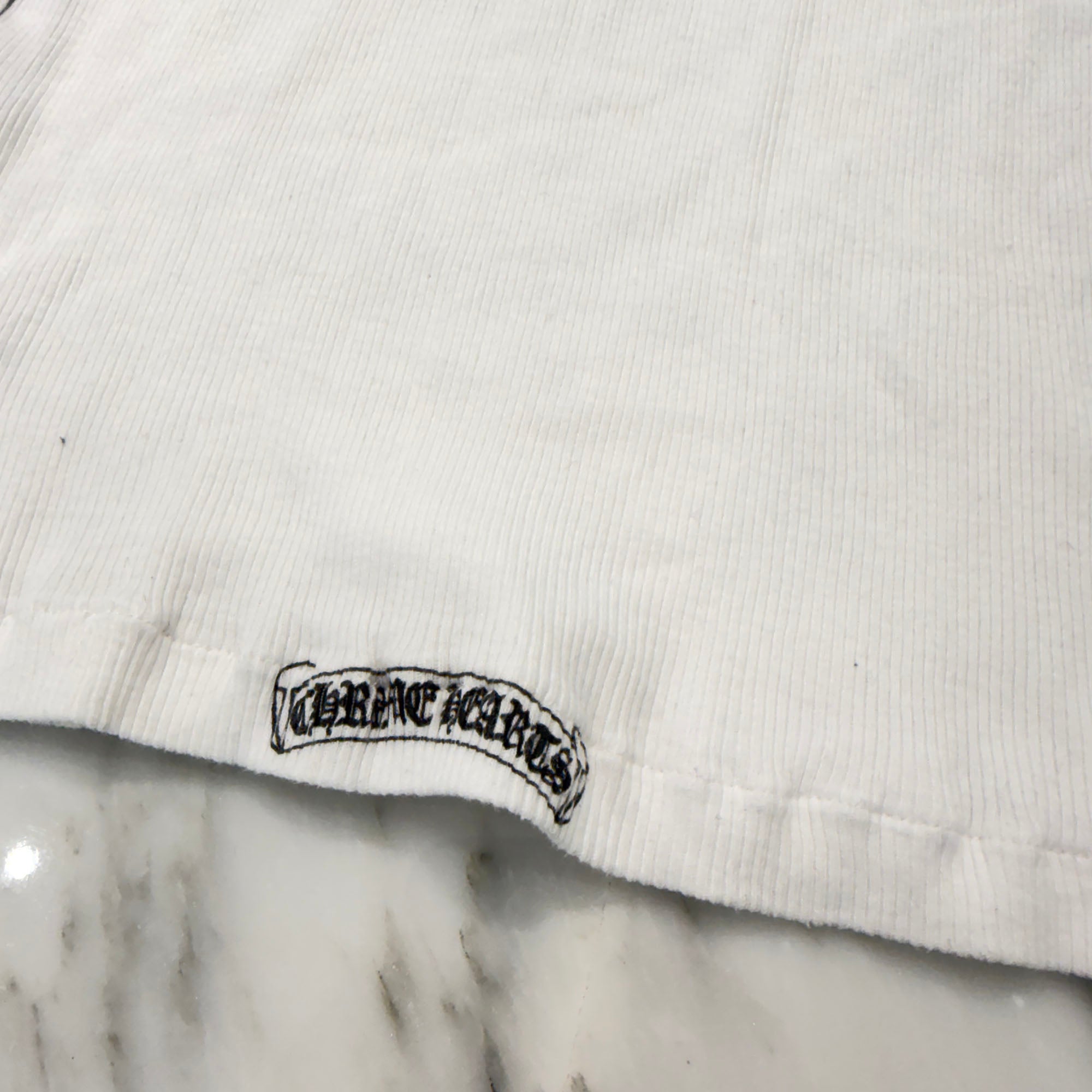 CHROME HEARTS OLD Vertical Side Logo Cross Print Tank Top Size S クロムハーツ オールド ヴァーティカル サイドロゴ クロスプリント タンクトップ サイズS