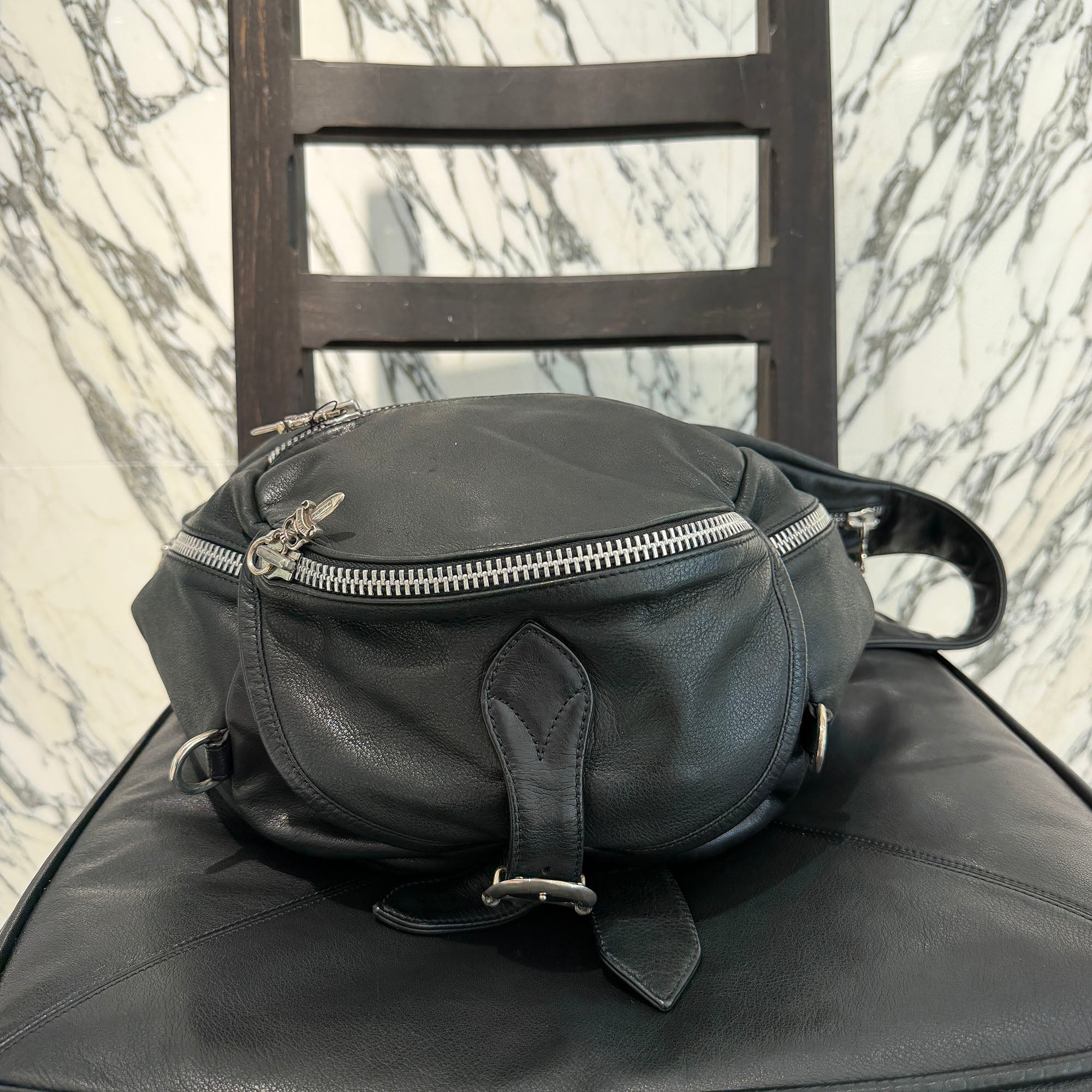 CHROME HEARTS SNAT PACK Leather Shoulder Bag Extra Large クロムハーツ スナットパック レザー ショルダーバッグ エクストララージ