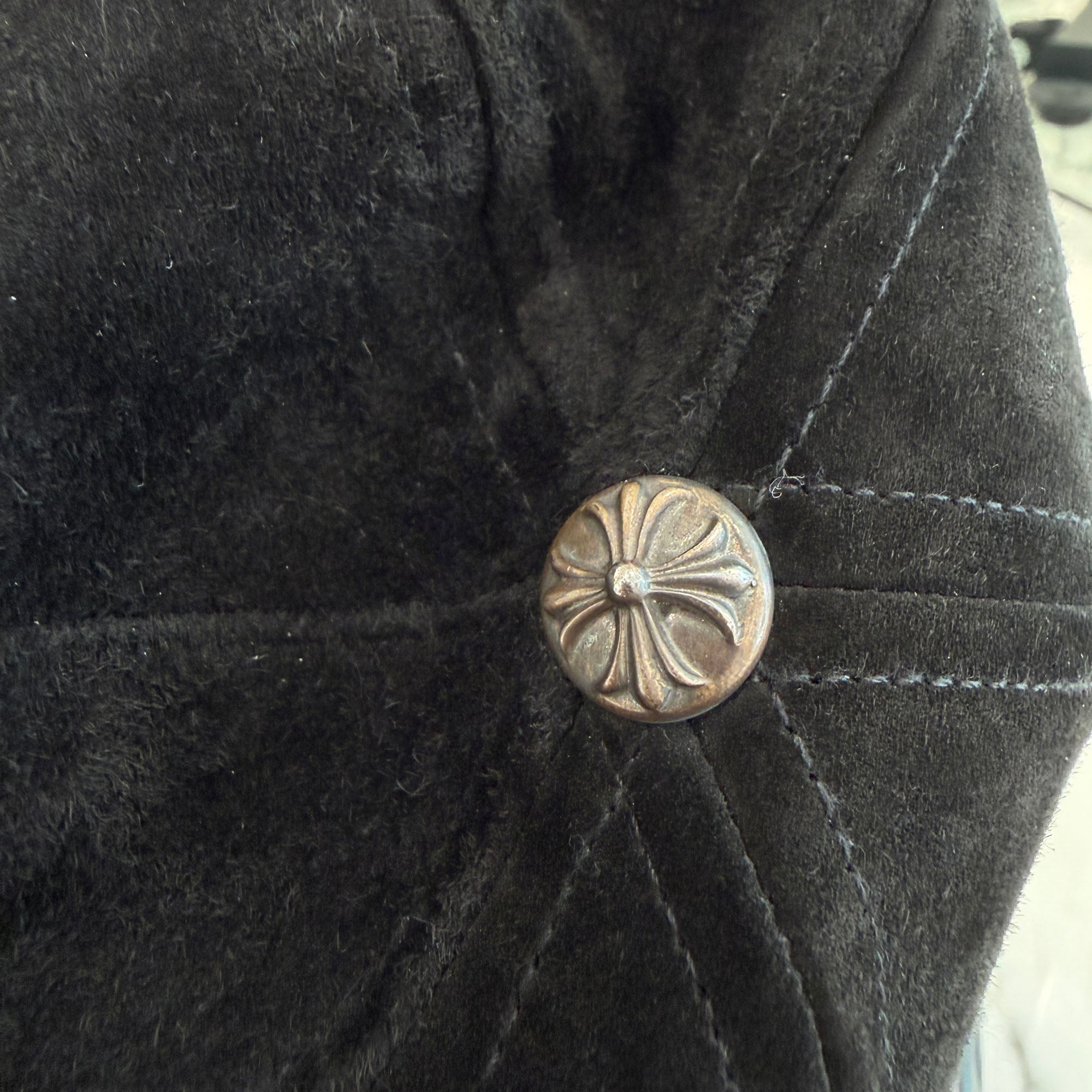 CHROME HEARTS Dagger Suede Trucker Cap Size ONE SIZE (53-60) クロムハーツ ダガースエードトラッカーキャップ サイズONE SIZE（53-60）