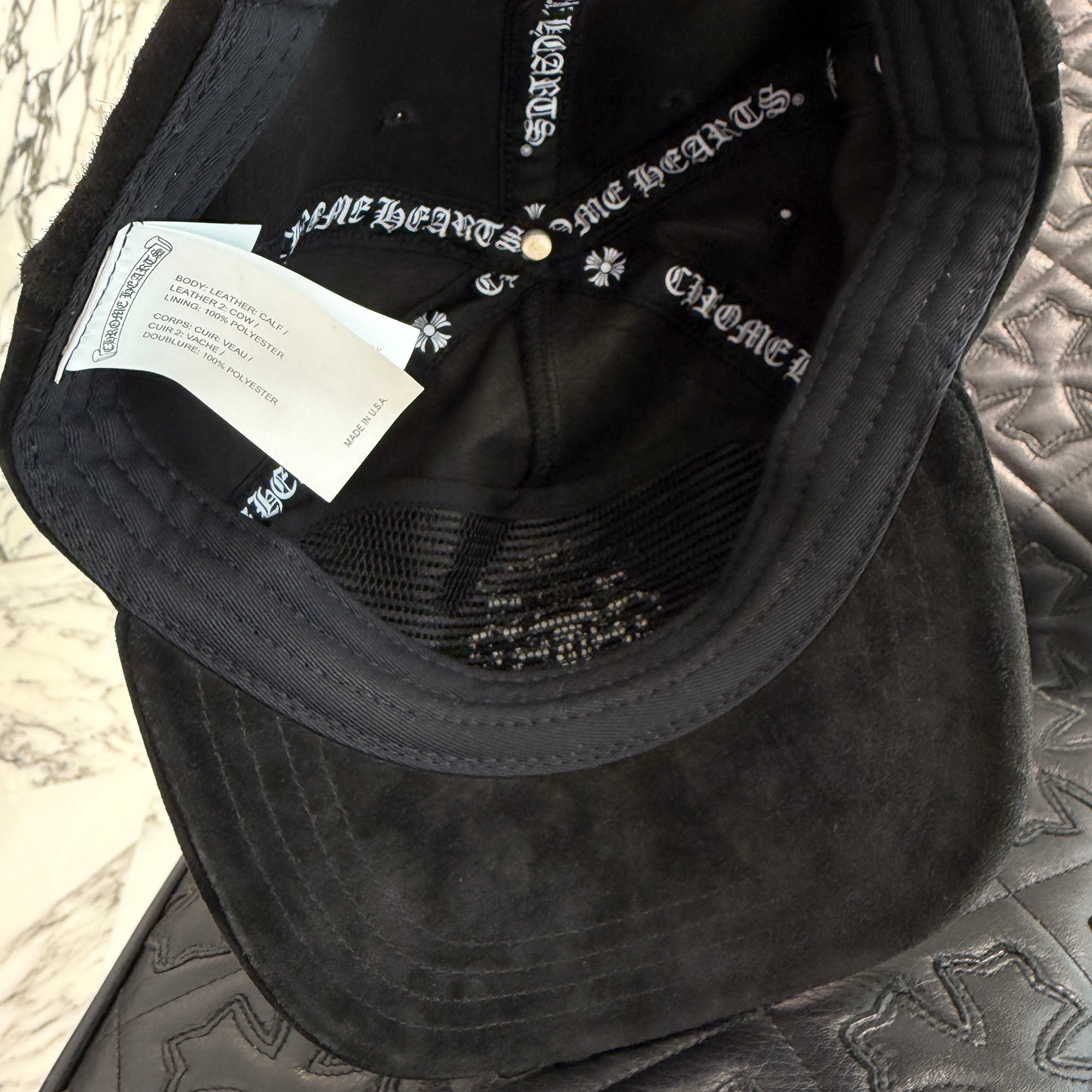 CHROME HEARTS Dagger Suede Trucker Cap Size ONE SIZE (53-60) クロムハーツ ダガースエードトラッカーキャップ サイズONE SIZE（53-60）