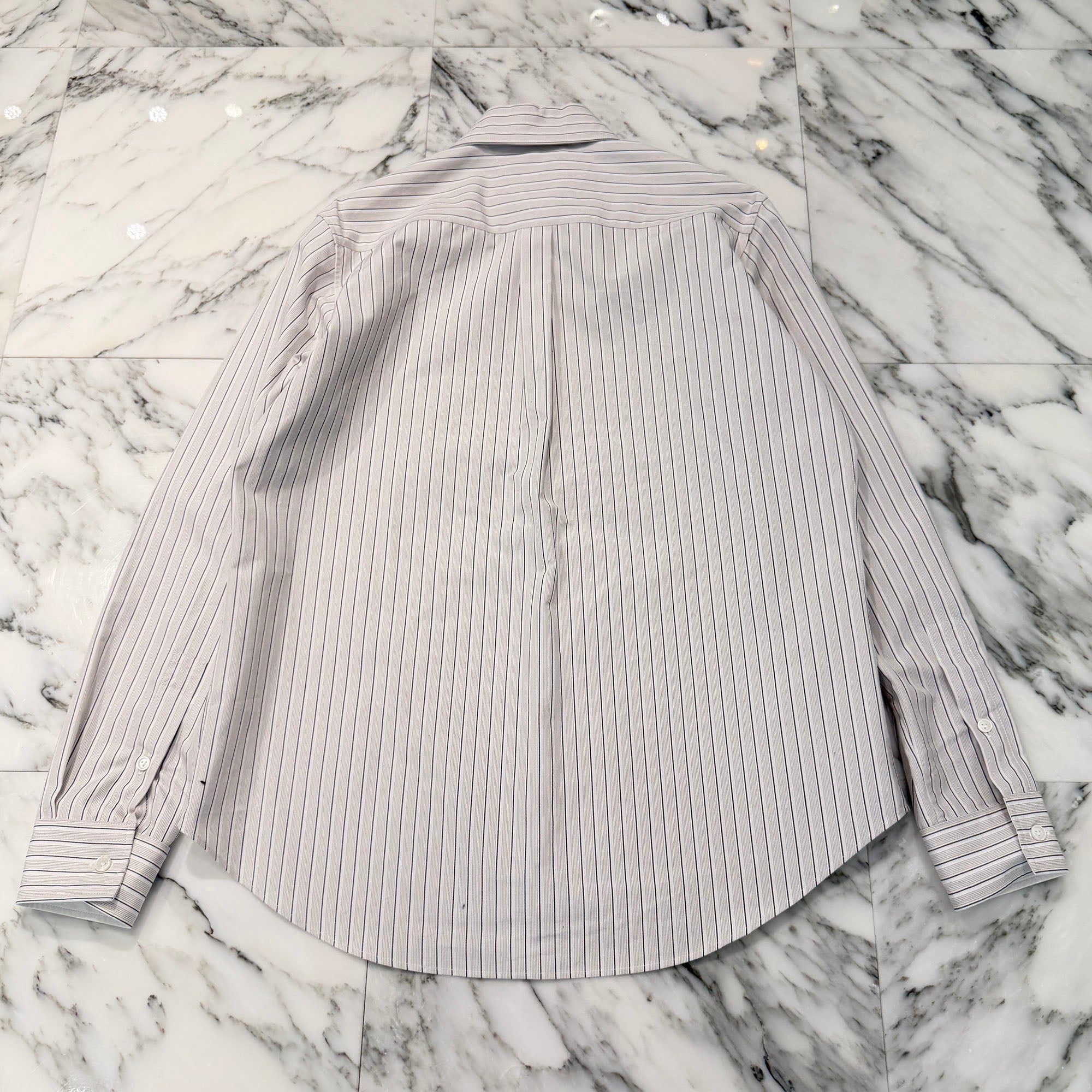 BOTTEGA VENETA Stripe Long Sleeve Shirt Size 46 ボッテガ・ヴェネタ ストライプ ロングスリーブシャツ サイズ46