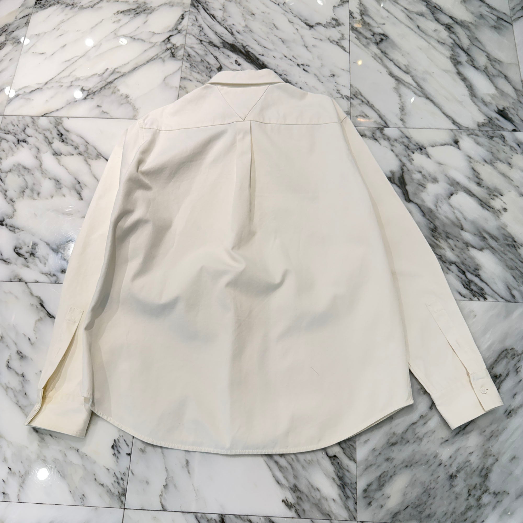 BOTTEGA VENETA V Stitch Cotton Long Sleeve Shirt Size 50 ボッテガ・ヴェネタ V ステッチ コットンロングスリーブシャツ サイズ50