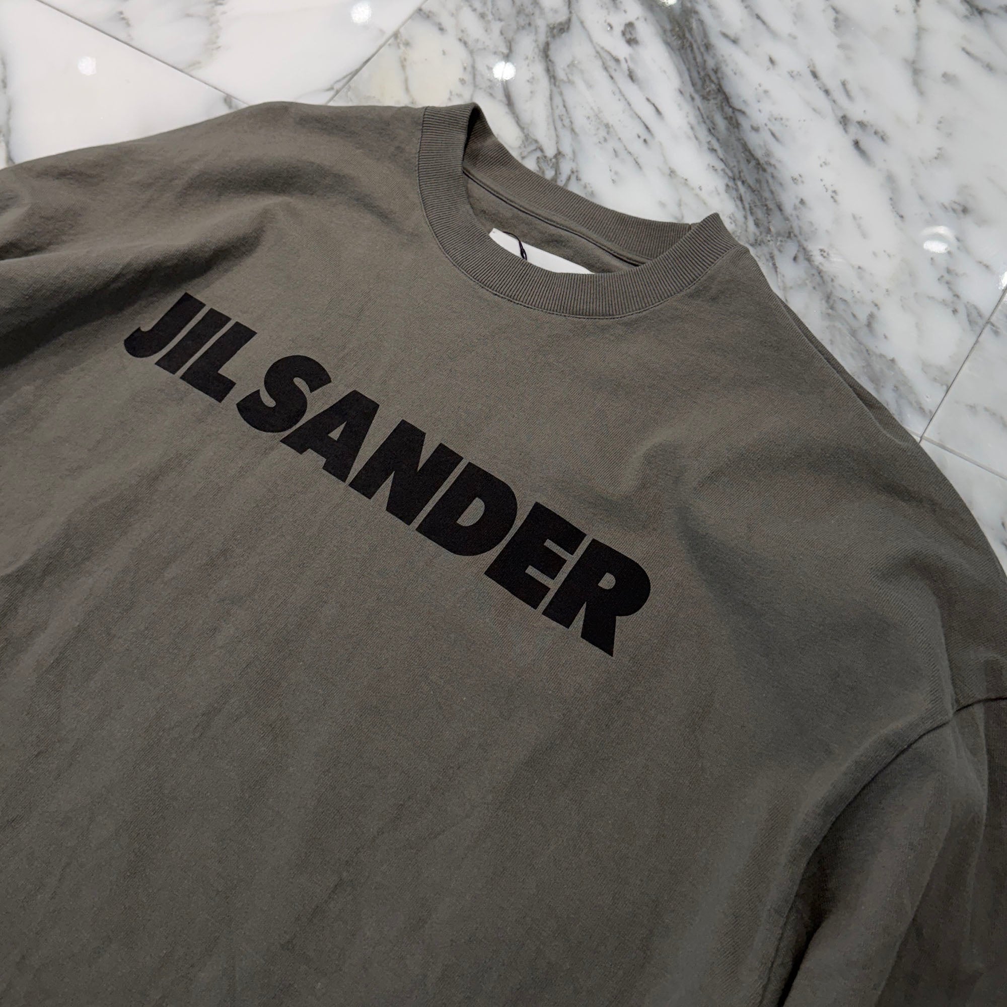 JIL SANDER 2022AW Logo Print Long Sleeve Tee J22GC0136 J20215 Size XXL ジルサンダー ロゴプリント ロングスリーブ Tシャツ サイズXXL