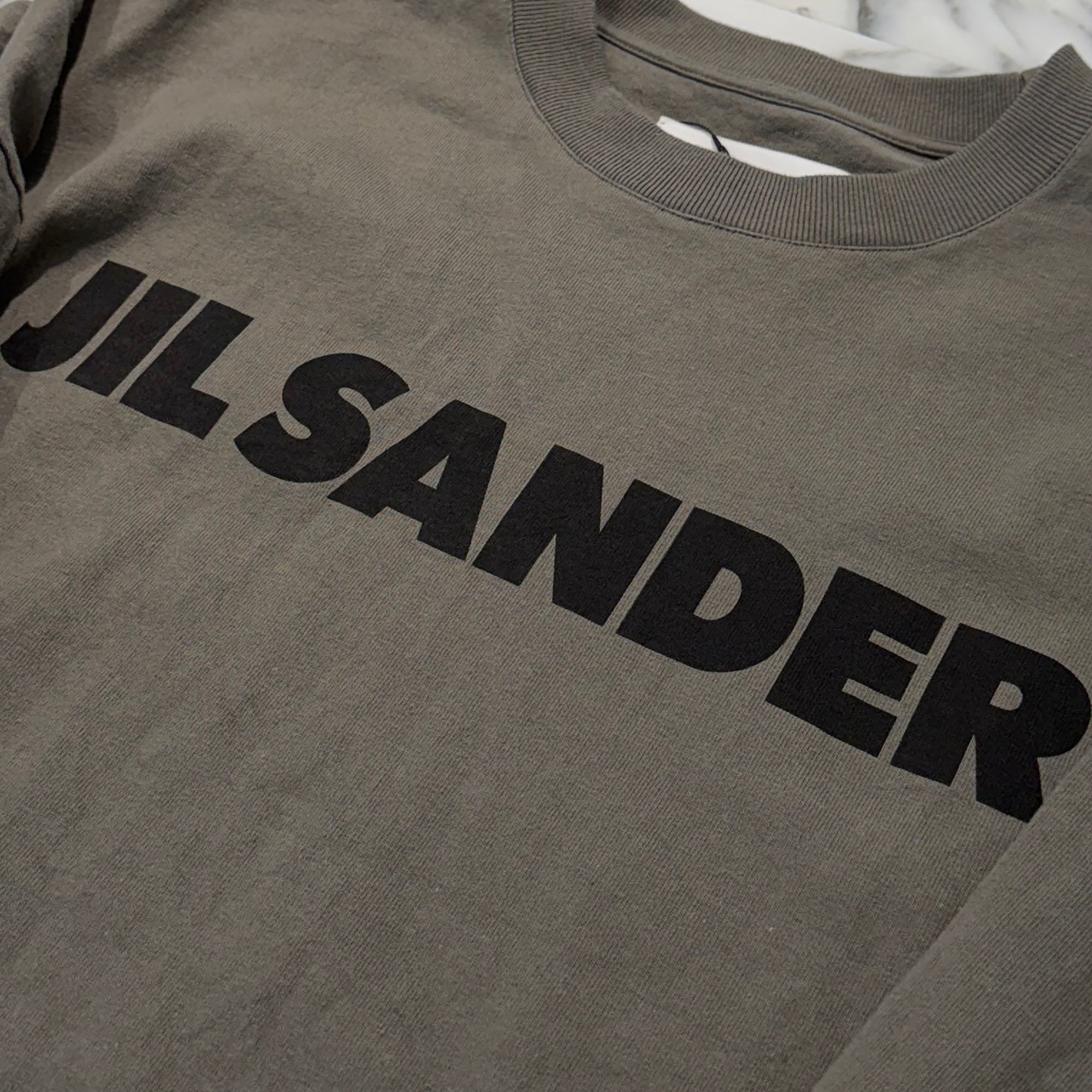 JIL SANDER 2022AW Logo Print Long Sleeve Tee J22GC0136 J20215 Size XXL ジルサンダー ロゴプリント ロングスリーブ Tシャツ サイズXXL