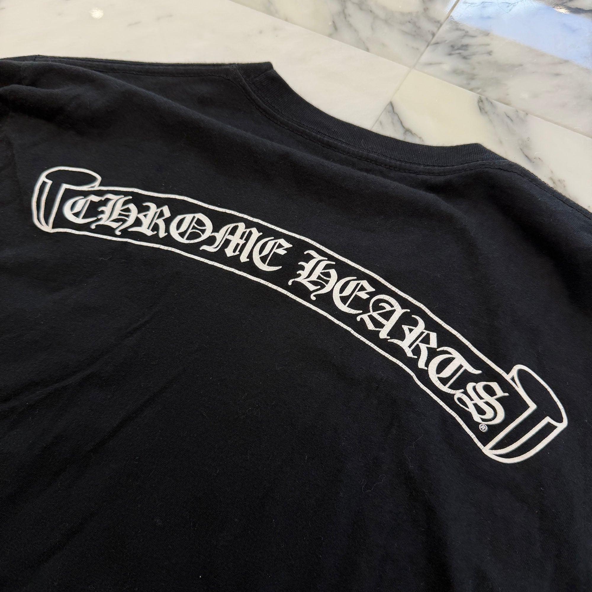 CHROME HEARTS Back Scroll Fuck You Long Sleeve Tee Size M クロムハーツ バックスクロール ファックユー ロングスリーブ Tシャツ サイズM