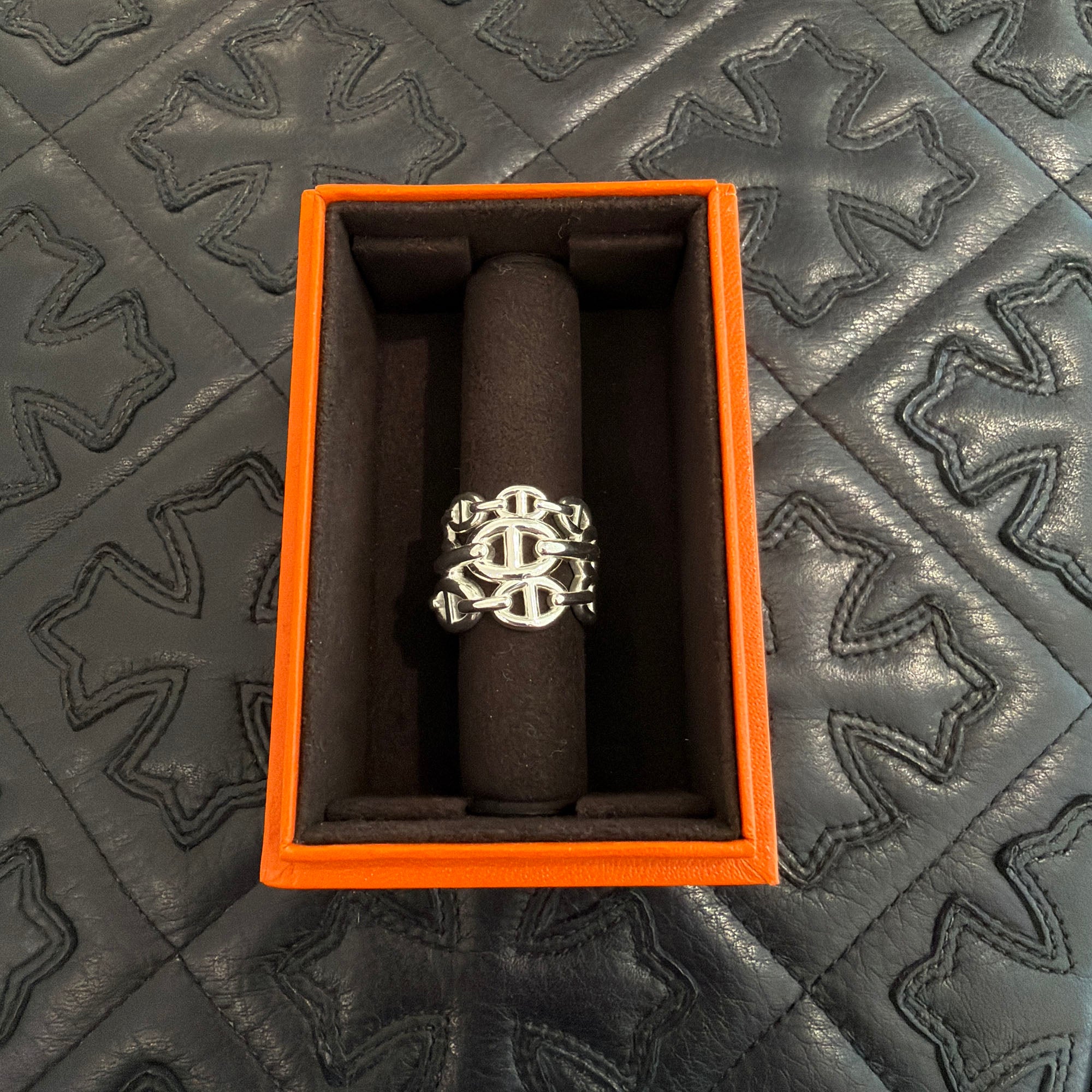 HERMES Chaine d'Ancre Anchaine GM Ring Size 54 (約14号) エルメス シェーヌダンクル アンシェネ GM リング サイズ54 (約14号)