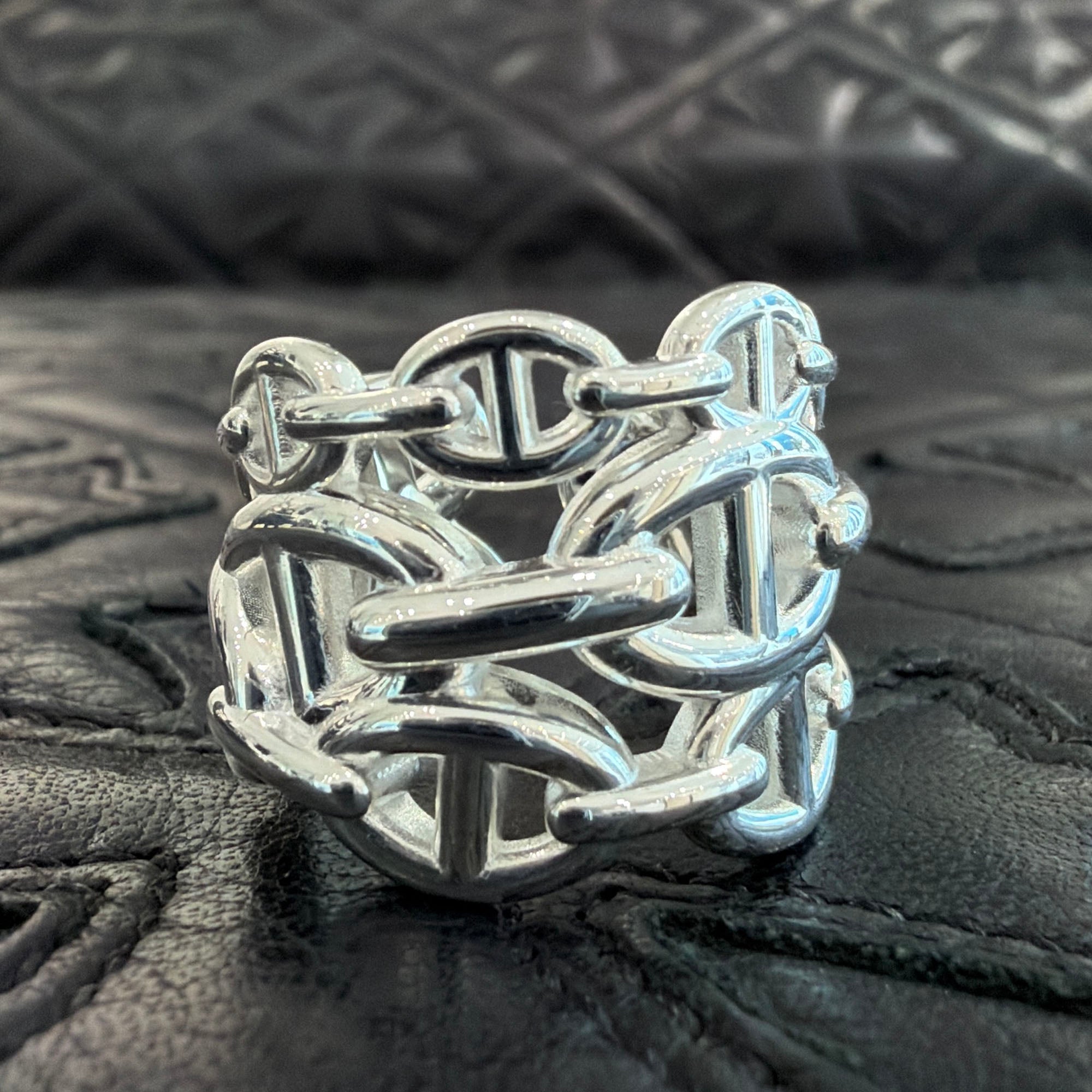 HERMES Chaine d'Ancre Anchaine GM Ring Size 54 (約14号) エルメス シェーヌダンクル アンシェネ GM リング サイズ54 (約14号)