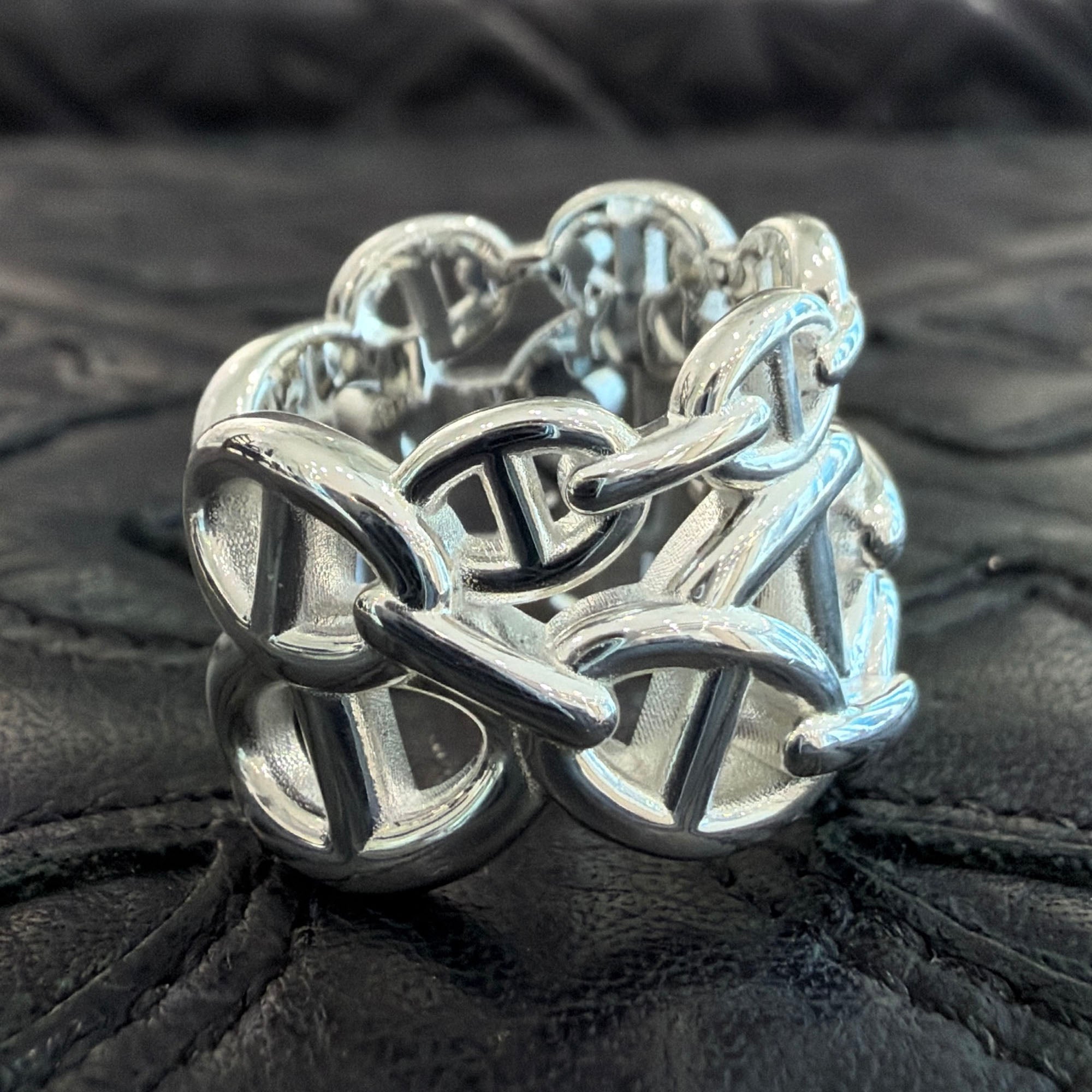 HERMES Chaine d'Ancre Anchaine GM Ring Size 54 (約14号) エルメス シェーヌダンクル アンシェネ GM リング サイズ54 (約14号)