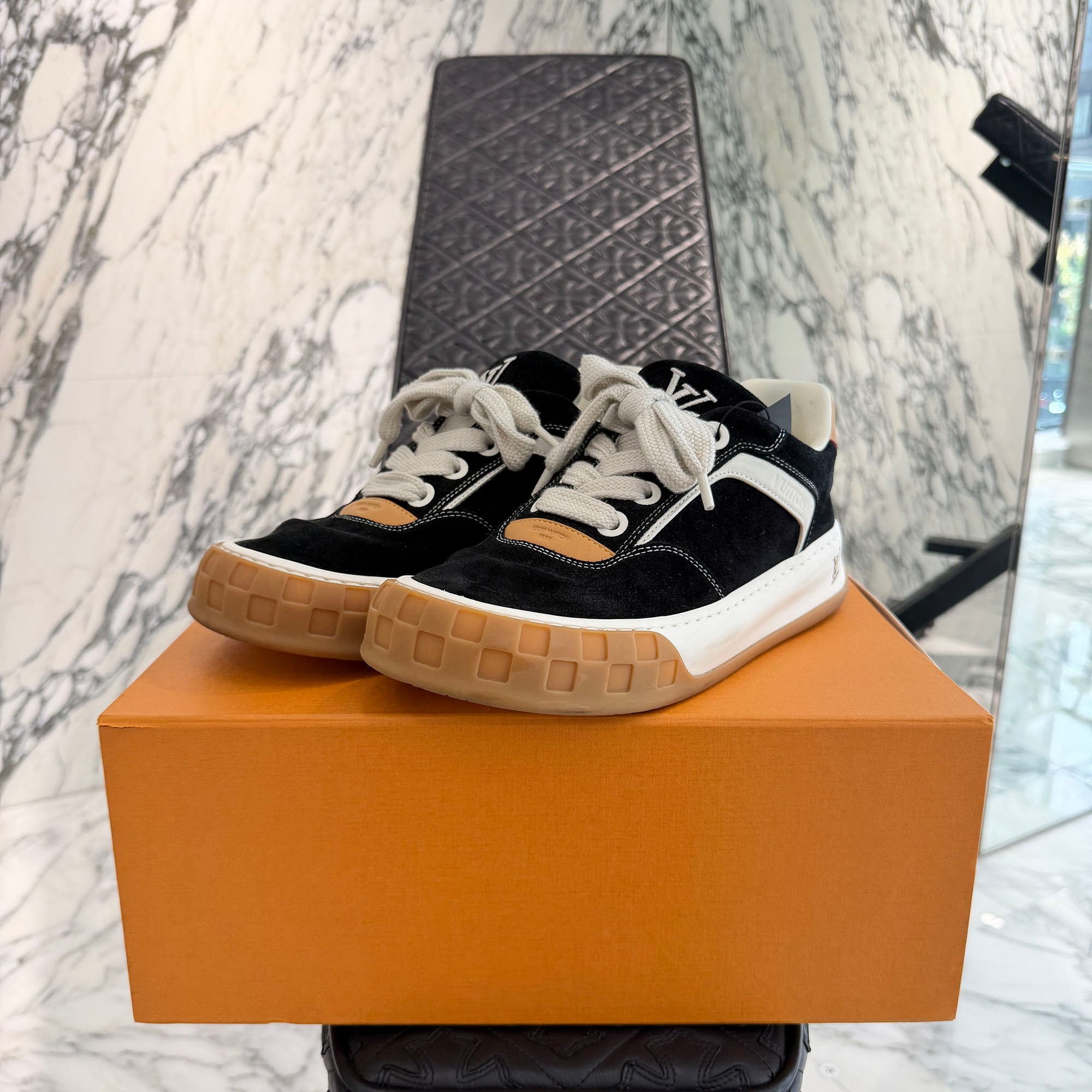 LOUIS VUITTON LV Tilted Sneaker 1AJ736 Size US9 (約28.0cm) ルイ