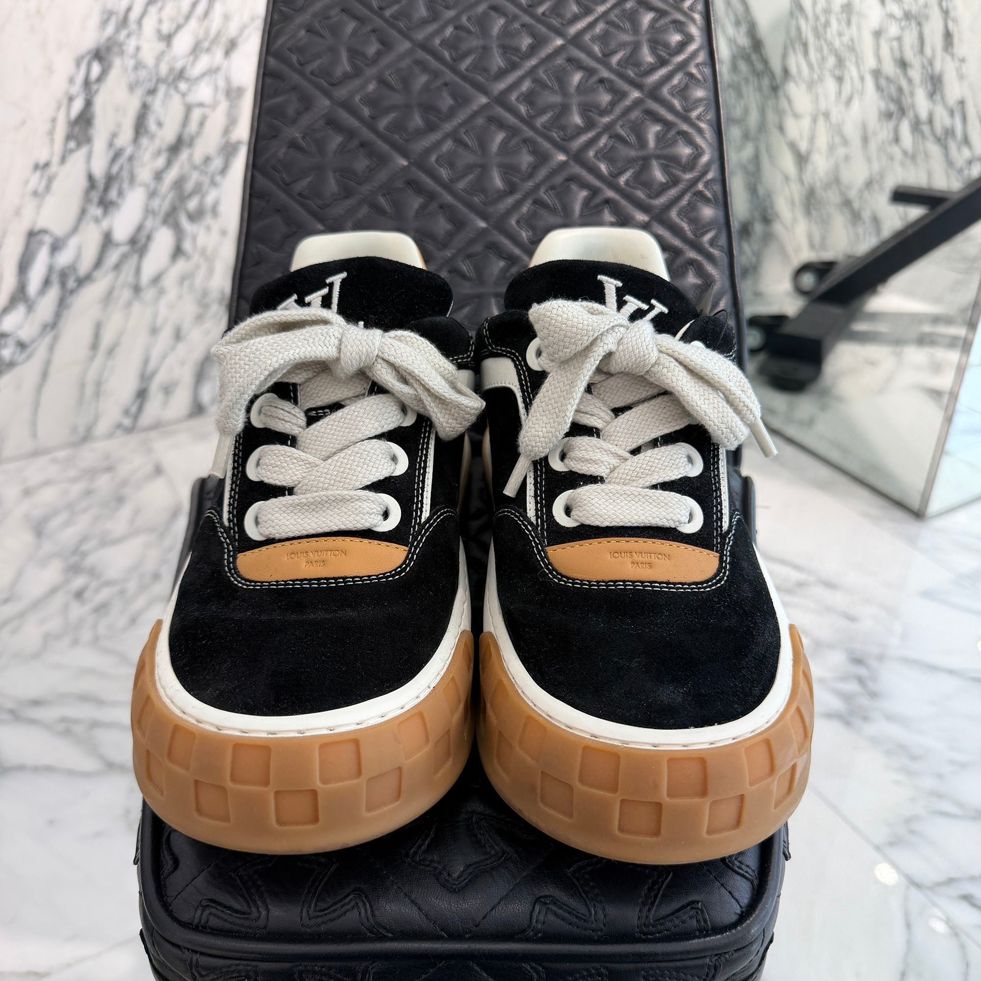 LOUIS VUITTON LV Tilted Sneaker 1AJ736 Size US9 (約28.0cm) ルイ