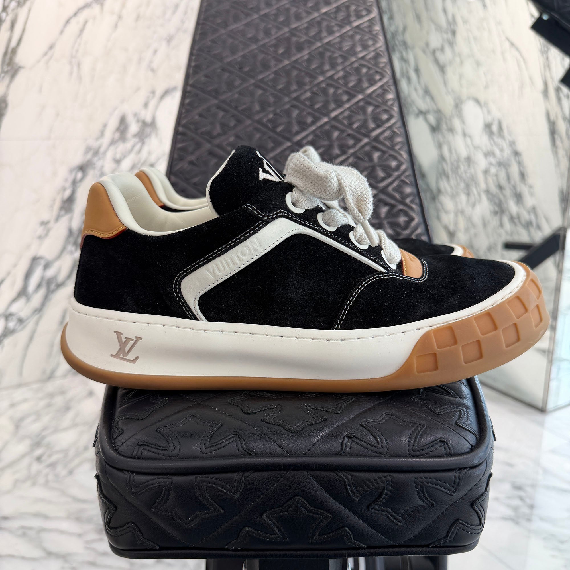 LOUIS VUITTON LV Tilted Sneaker 1AJ736 Size US9 (約28.0cm) ルイ