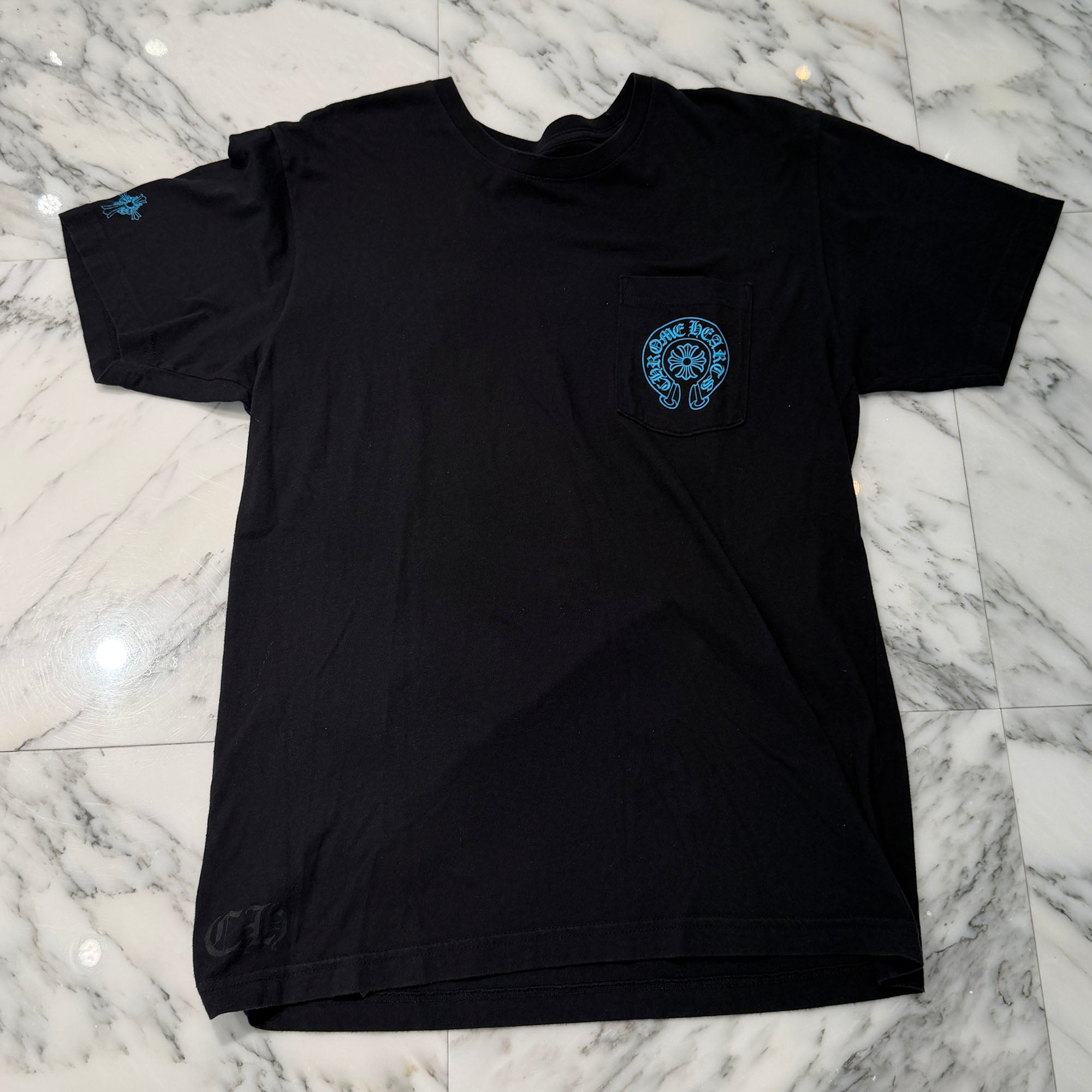 CHROME HEARTS 3 Blue Cross Tee Size L クロムハーツ 3 ブルークロス Tシャツ サイズL